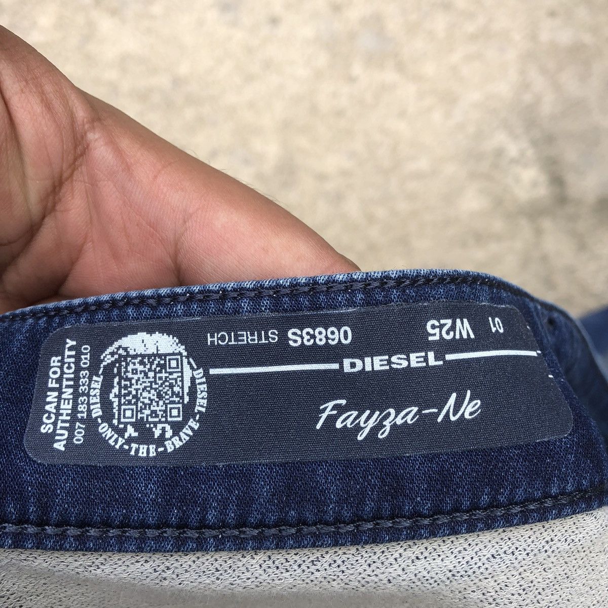 Designer × Diesel × Vintage 🔥Rare🔥Diesel Distress Sashiko Styles Curve Sweat Denim Pants Size US 28 / EU 44 - 15 Thumbnail