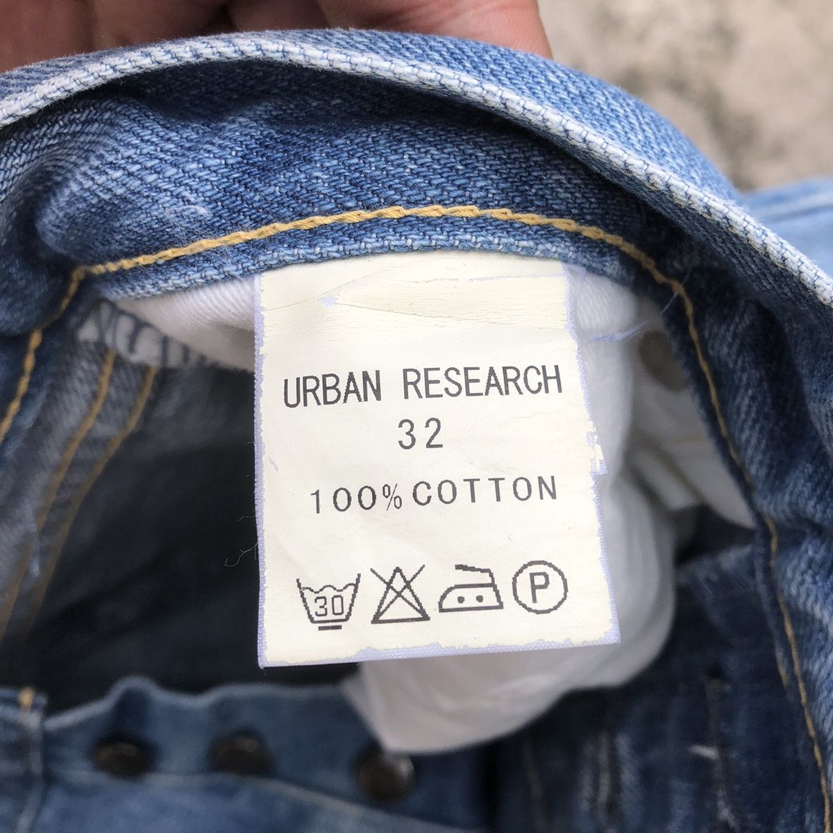 Japanese Brand × URBAN RESEARCH DOORS 🔥Rare🔥🇯🇵Urban Research Stoned Wash Distress Denim Jeans Size US 31 - 16 Thumbnail