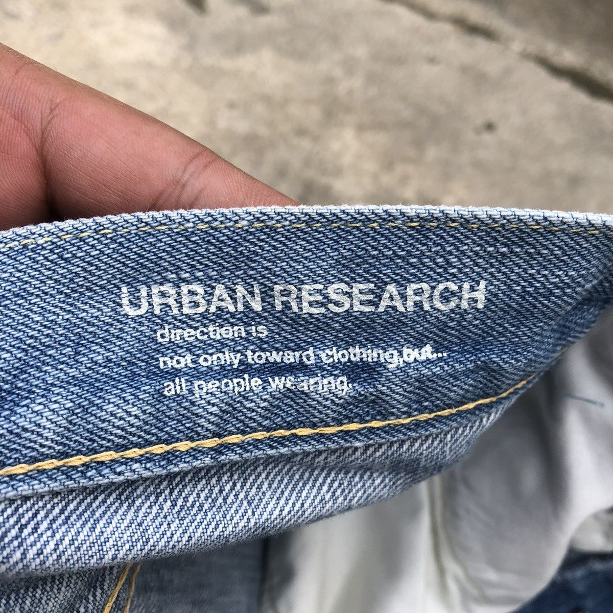 Japanese Brand × URBAN RESEARCH DOORS 🔥Rare🔥🇯🇵Urban Research Stoned Wash Distress Denim Jeans Size US 31 - 18 Thumbnail