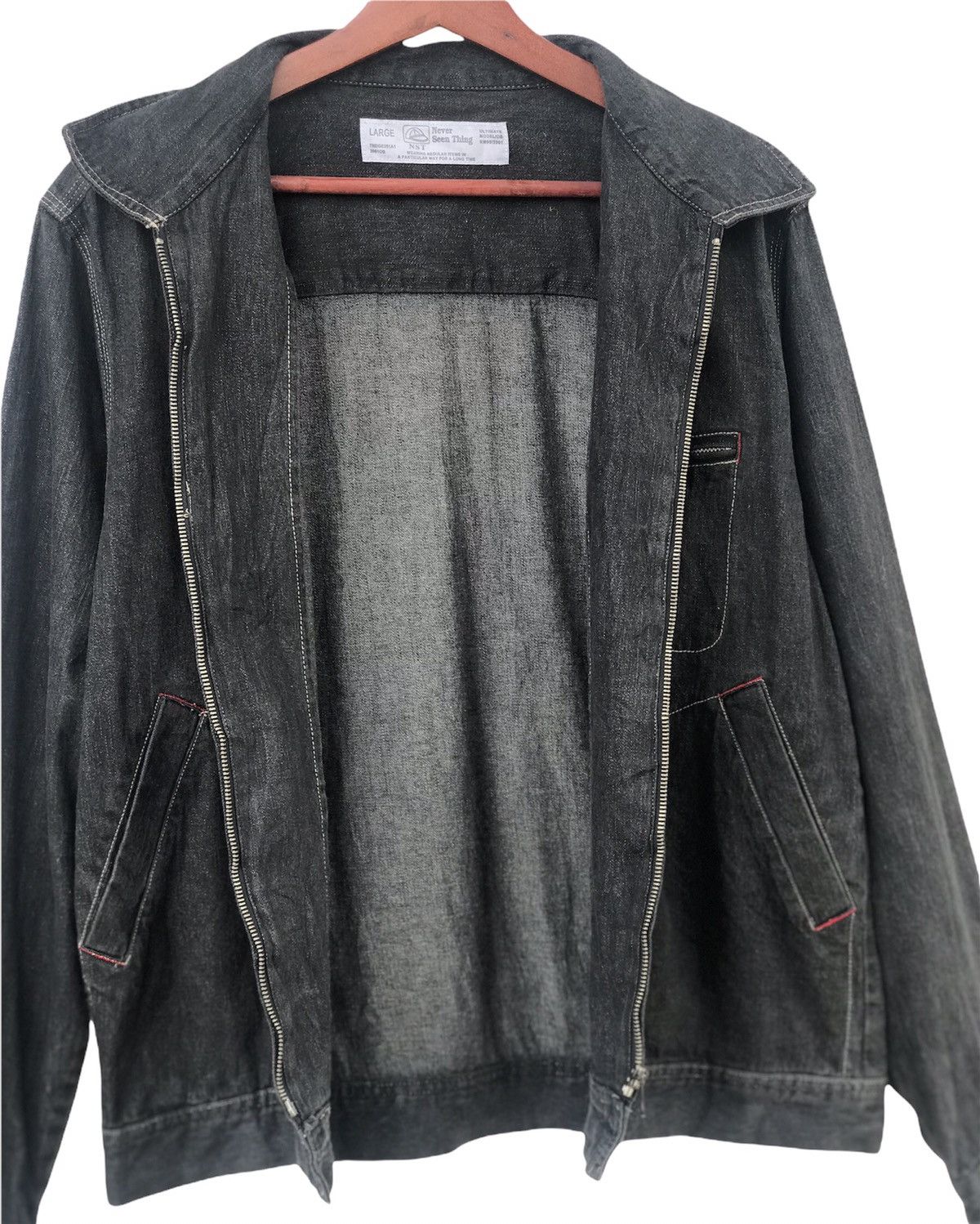 Japanese Brand Never Seen Thing Jacket Denim Size US M / EU 48-50 / 2 - 6 Thumbnail