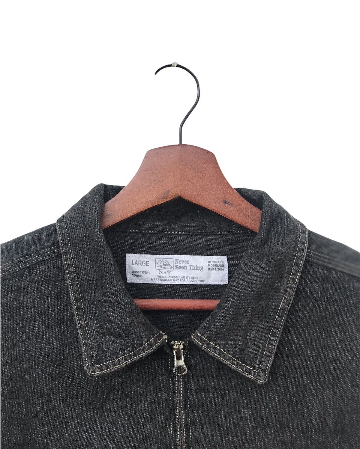 Japanese Brand Never Seen Thing Jacket Denim Size US M / EU 48-50 / 2 - 5 Thumbnail