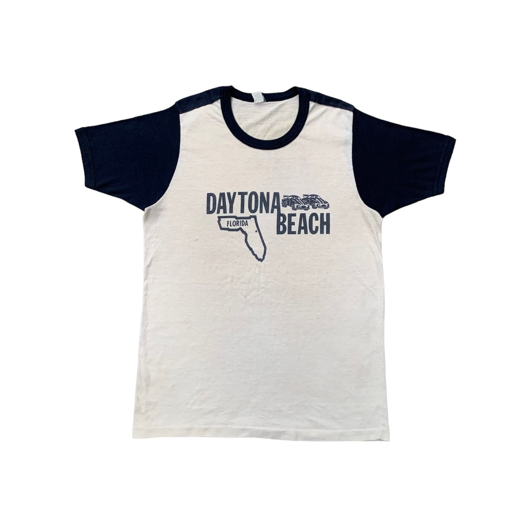 Vintage 80s Daytona Beach Florida Racing Tees