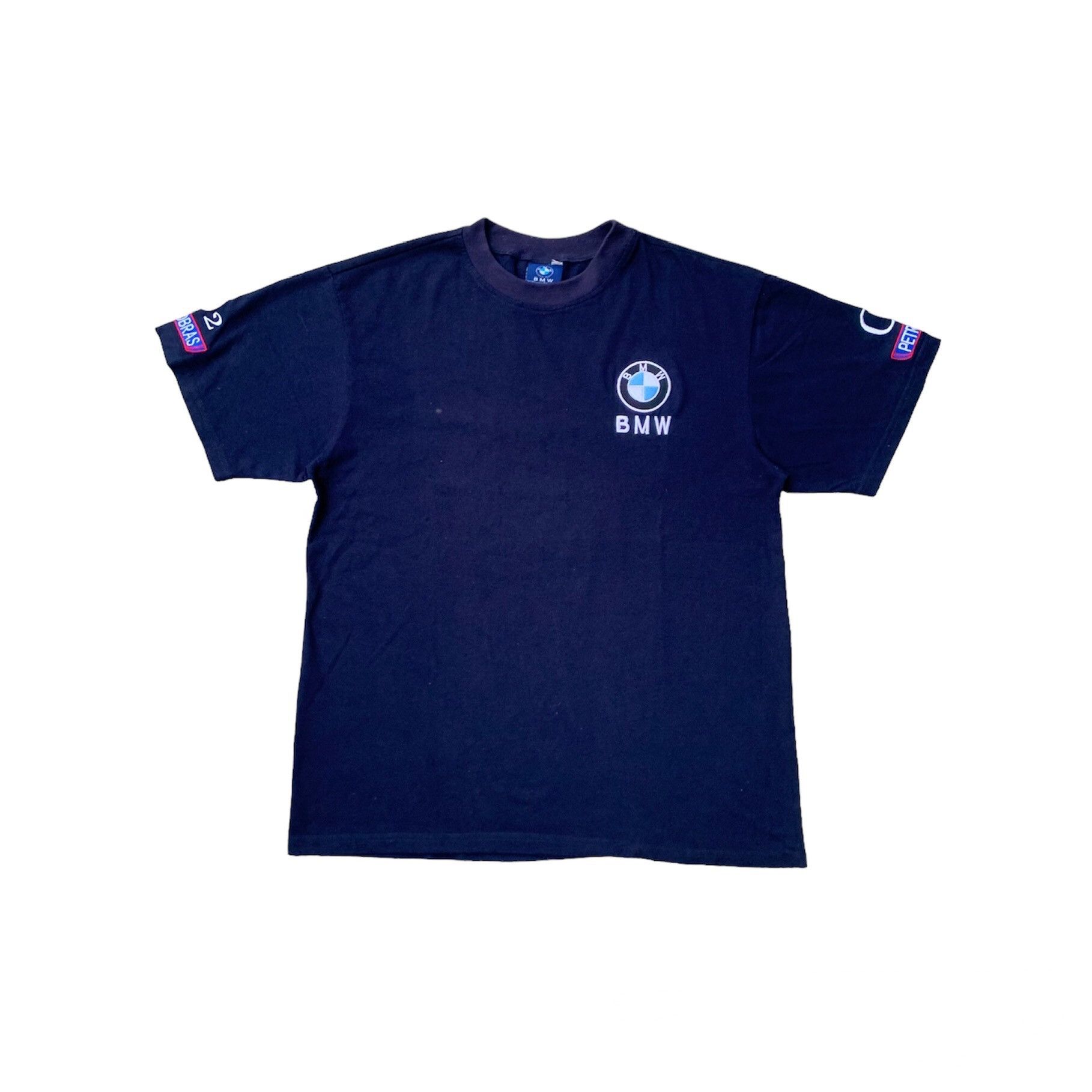 image of Vintage Bmw William F1 Team Sauber Embroidery Tees in Bleu Navy, Men's (Size Large)