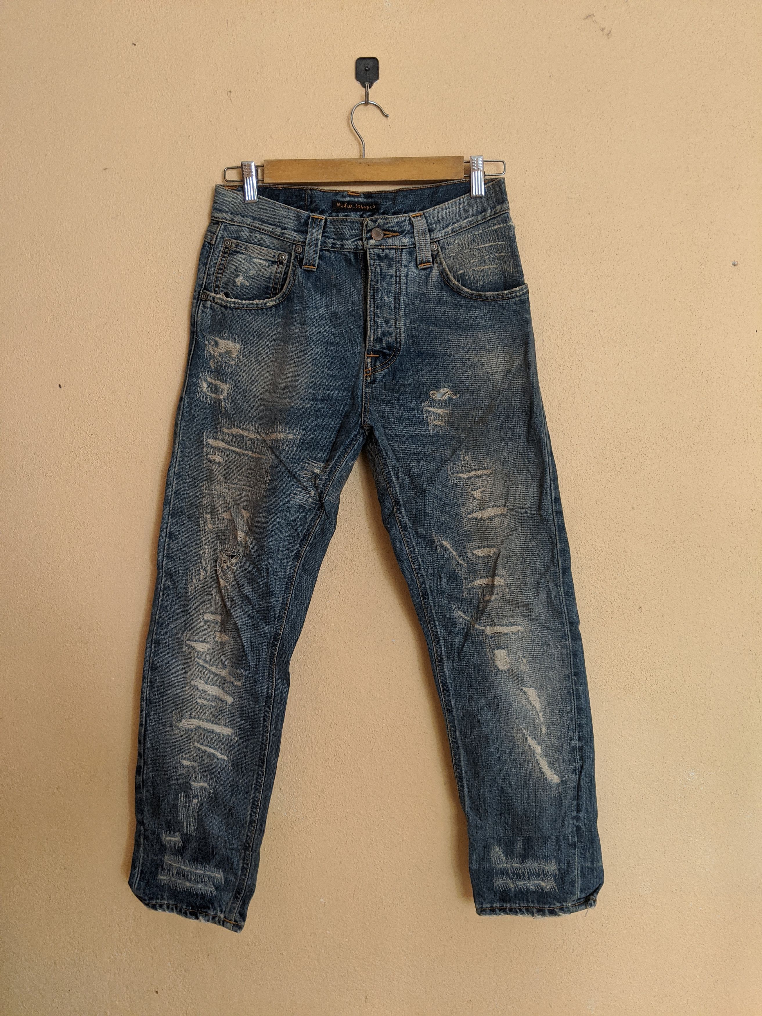 Nudie Jeans Vintage Nudie distressed denim like japan streeta Size US 29 - 1 Thumbnail