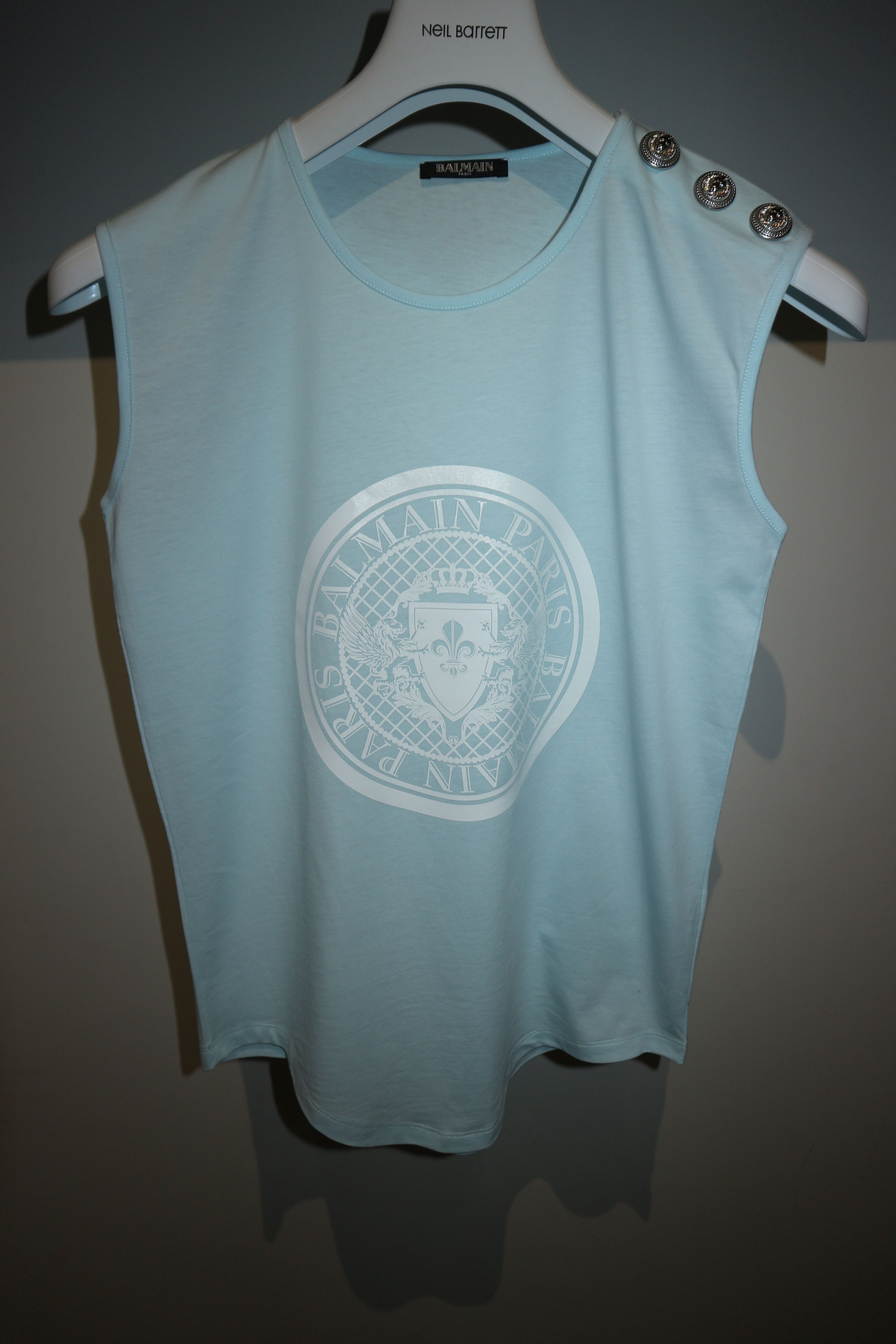 Balmain Classic logo print tanktop Size XXL / US 16-18 / IT 52-54 - 1 Thumbnail