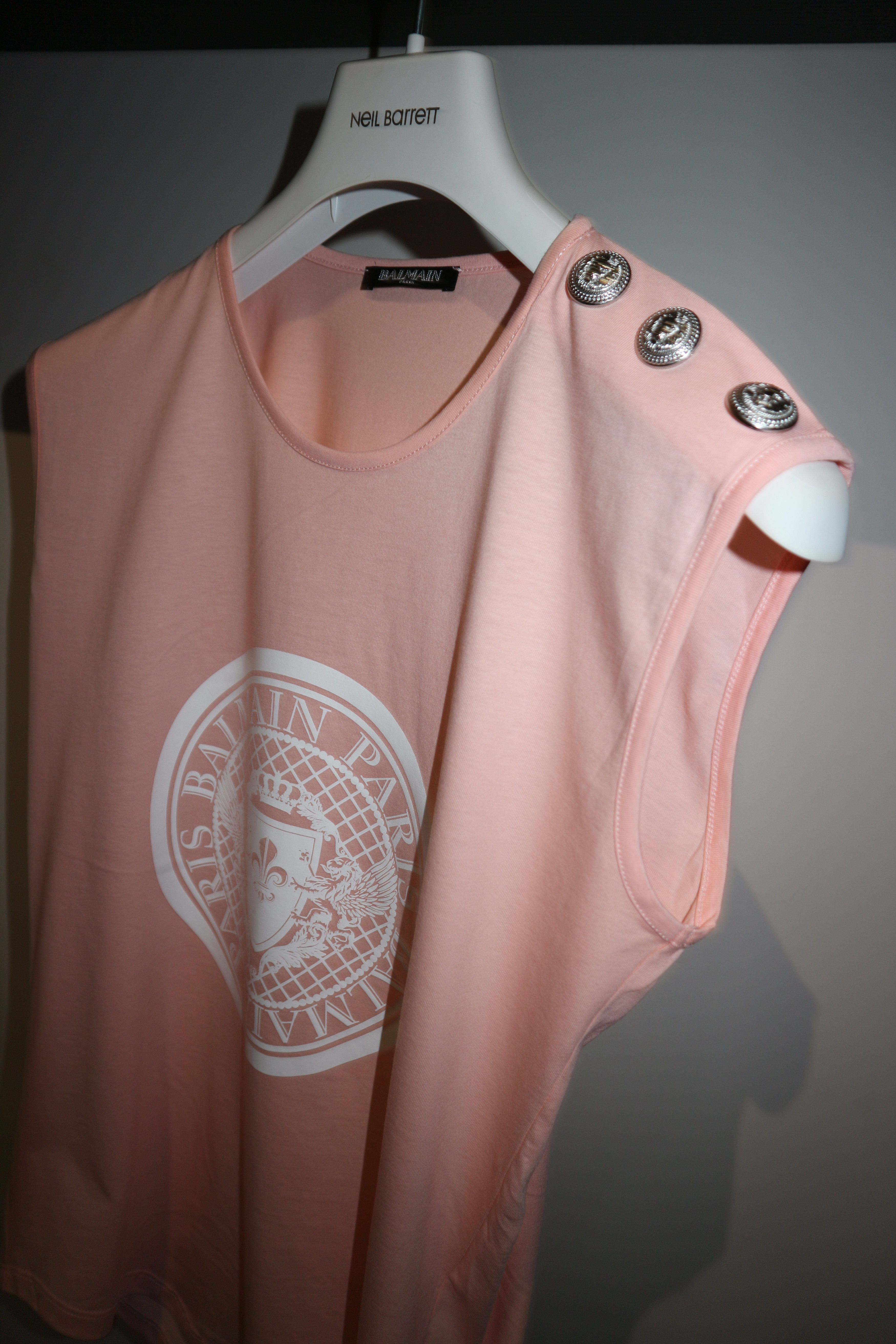 Balmain classic logo print tanktop Size L / US 10 / IT 46 - 2 Thumbnail