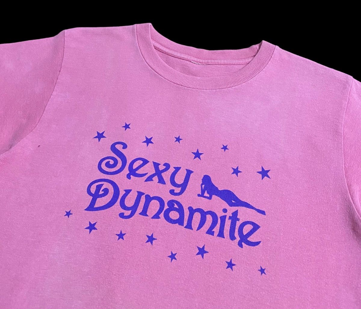 Japanese Brand × Vintage Vintage Sunfaded Sexy Dynamite London tee Size XS / US 0-2 / IT 36-38 - 2 Thumbnail