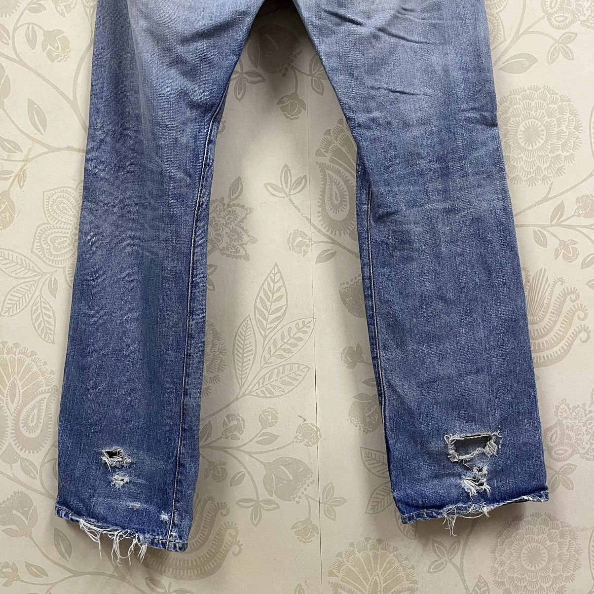Simon Miller Distressed Flare Simon Miller Blue Redline Selvedge Size US 36 / EU 52 - 13 Thumbnail