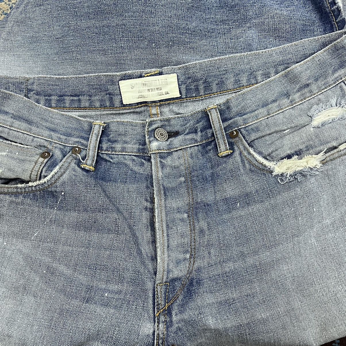 Simon Miller Distressed Flare Simon Miller Blue Redline Selvedge Size US 36 / EU 52 - 16 Thumbnail