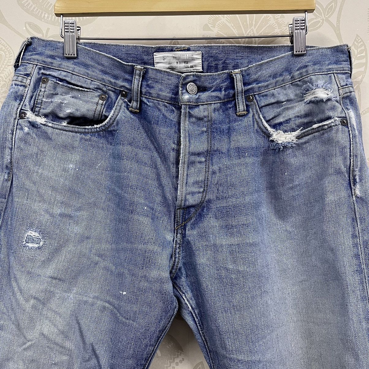 Simon Miller Distressed Flare Simon Miller Blue Redline Selvedge Size US 36 / EU 52 - 23 Thumbnail