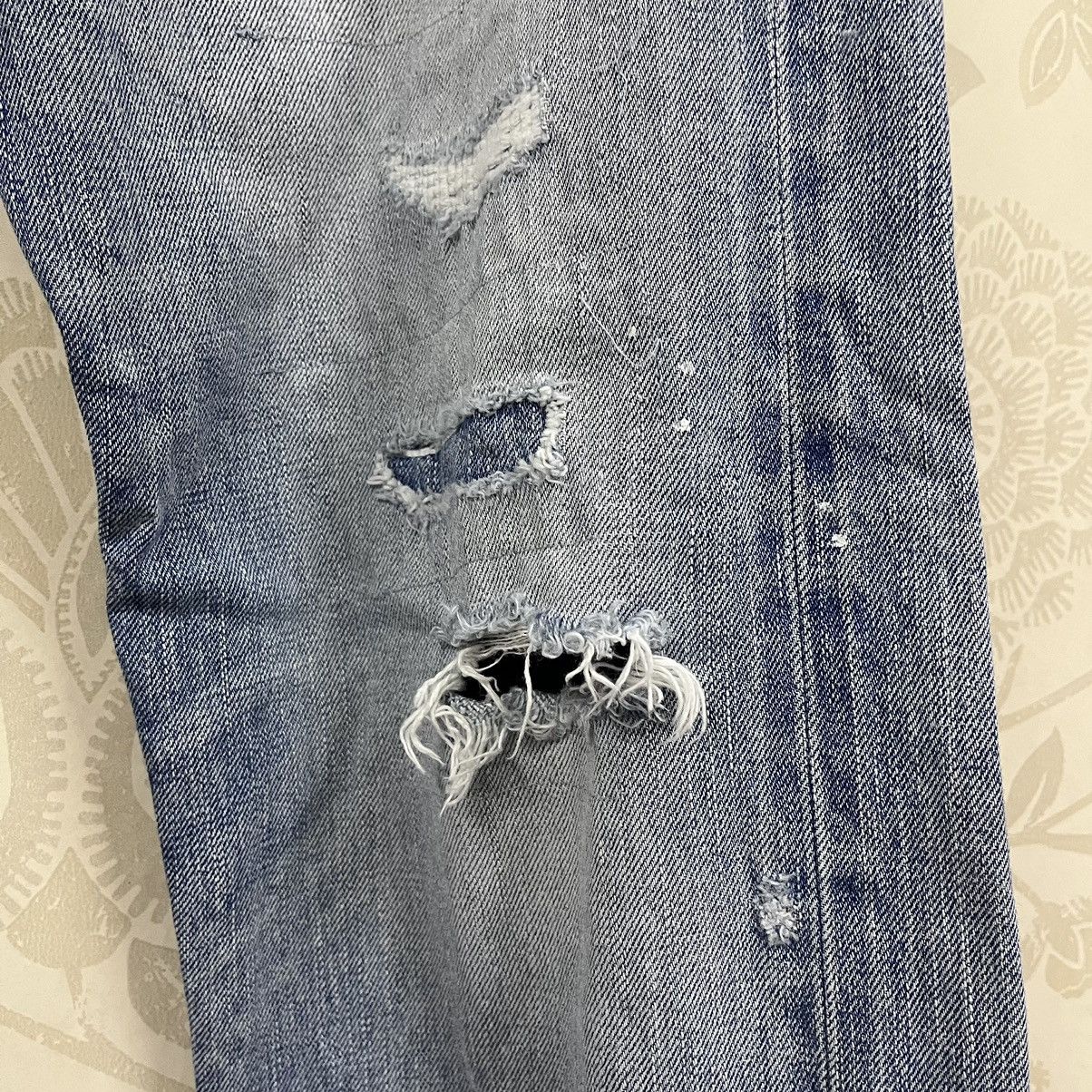 Simon Miller Distressed Flare Simon Miller Blue Redline Selvedge Size US 36 / EU 52 - 8 Thumbnail