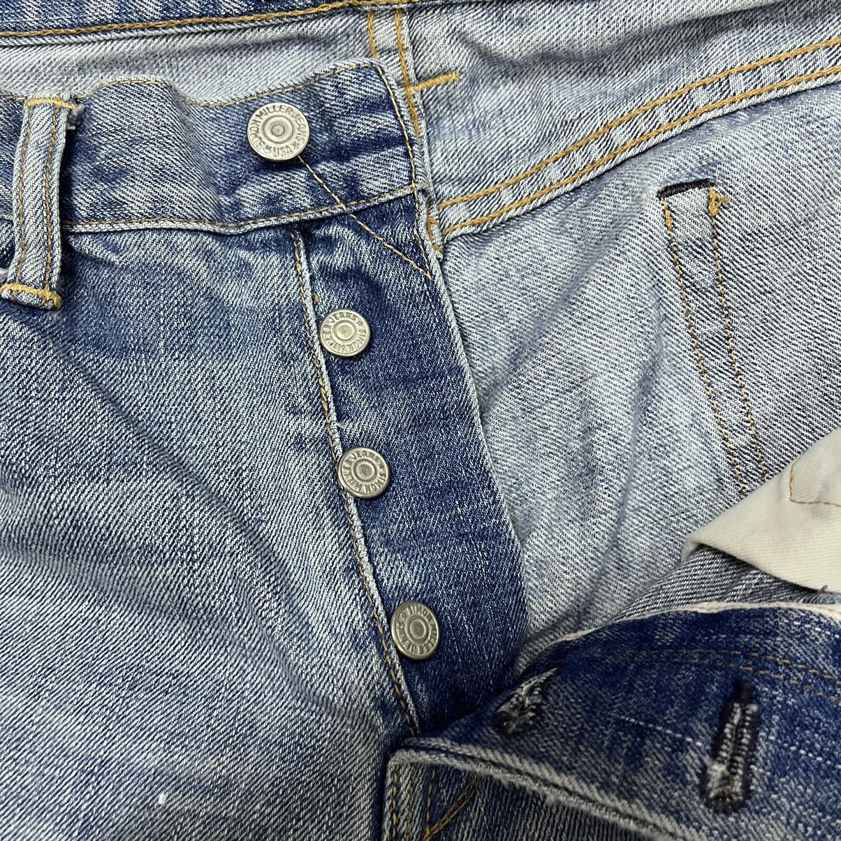 Simon Miller Distressed Flare Simon Miller Blue Redline Selvedge Size US 36 / EU 52 - 18 Thumbnail
