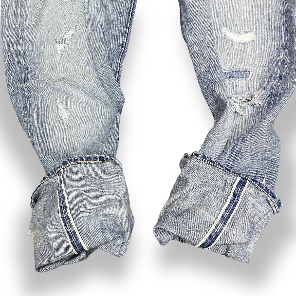Simon Miller Distressed Flare Simon Miller Blue Redline Selvedge Size US 36 / EU 52 - 21 Thumbnail