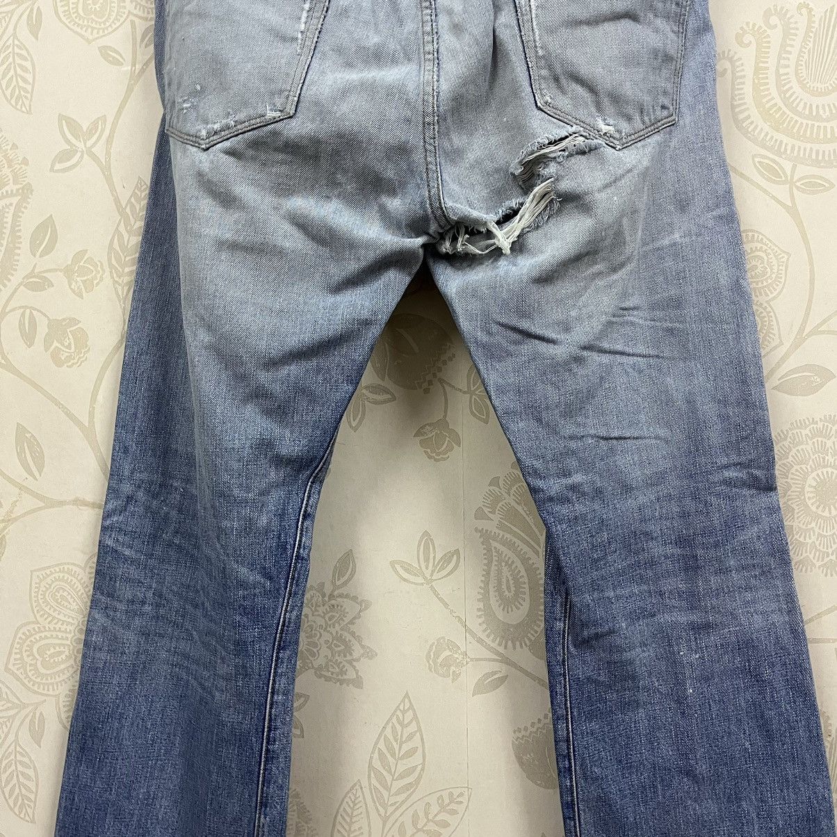 Simon Miller Distressed Flare Simon Miller Blue Redline Selvedge Size US 36 / EU 52 - 12 Thumbnail