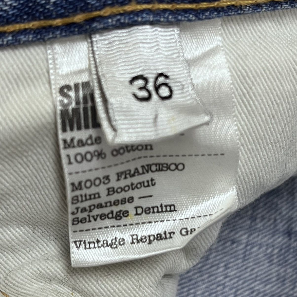 Simon Miller Distressed Flare Simon Miller Blue Redline Selvedge Size US 36 / EU 52 - 4 Thumbnail