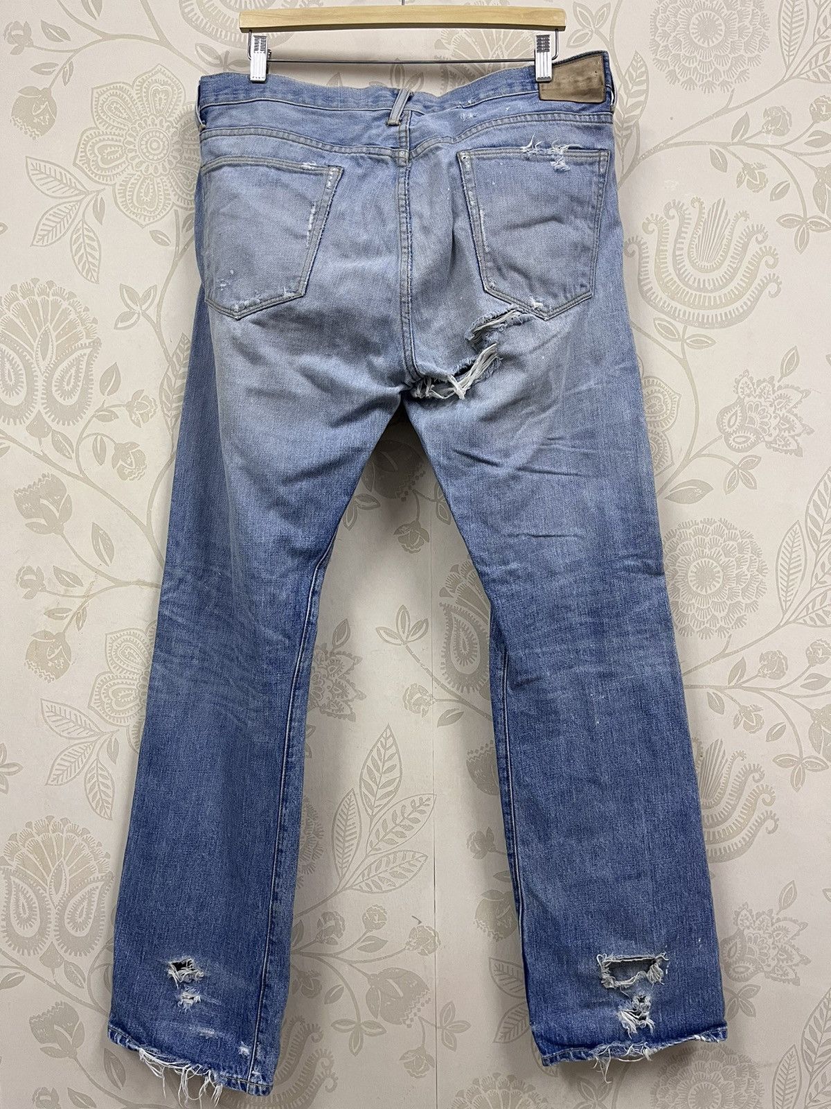 Simon Miller Distressed Flare Simon Miller Blue Redline Selvedge Size US 36 / EU 52 - 25 Thumbnail