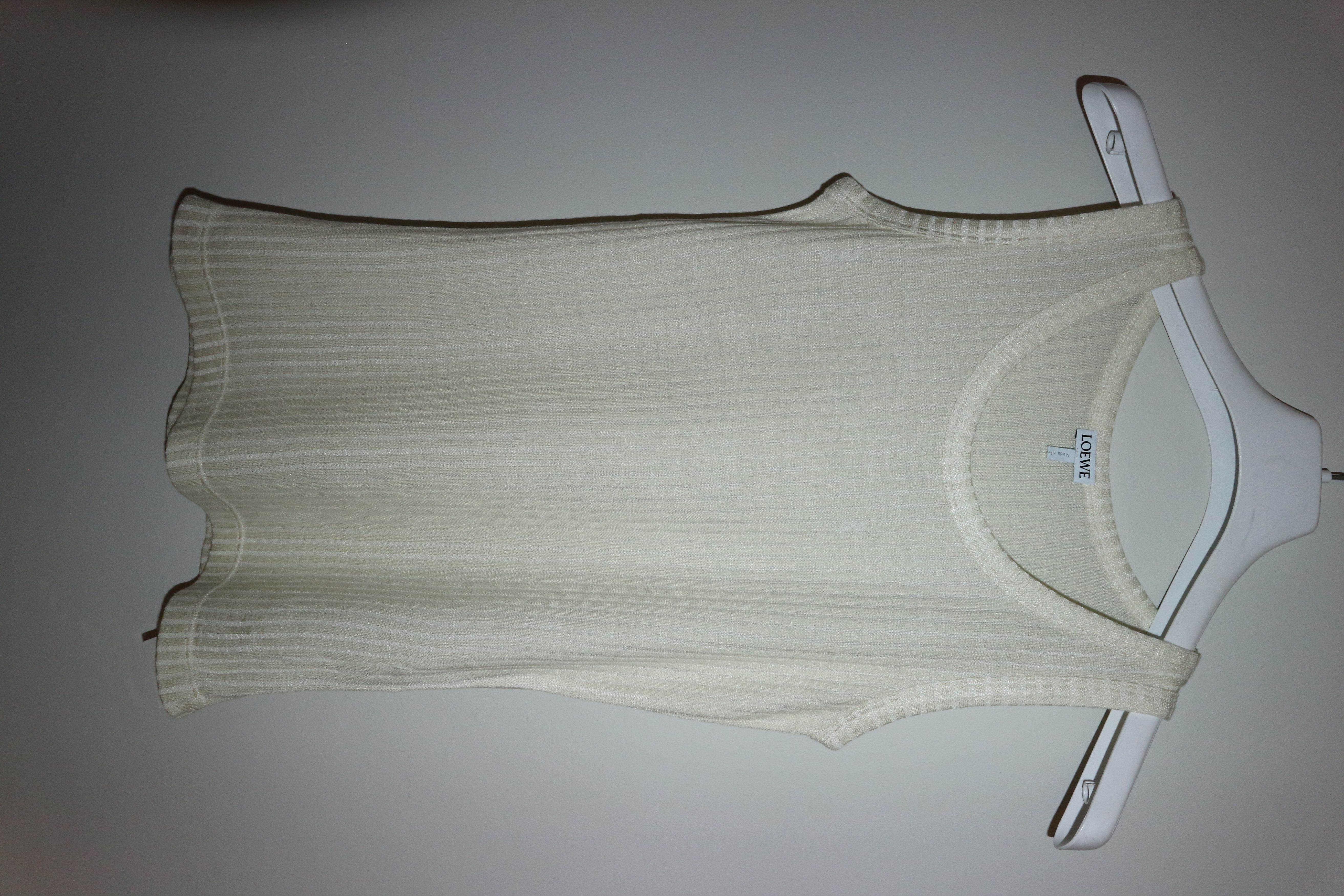 image of Loewe Rib Tanktop in Beige, Women's (Size XS)