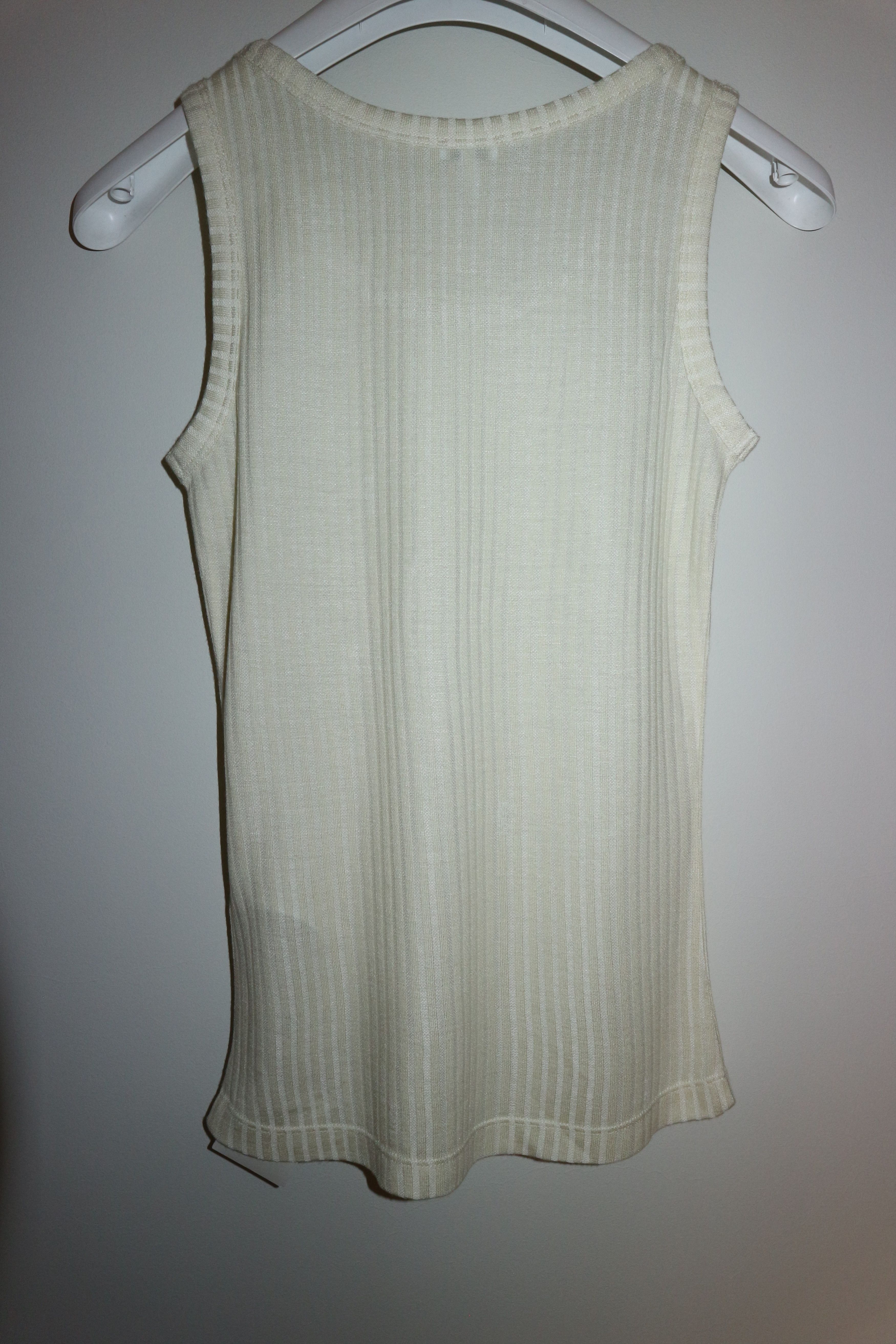 Loewe Silk and cotton rib tanktop brand new with tags Size S / US 4 / IT 40 - 2 Thumbnail