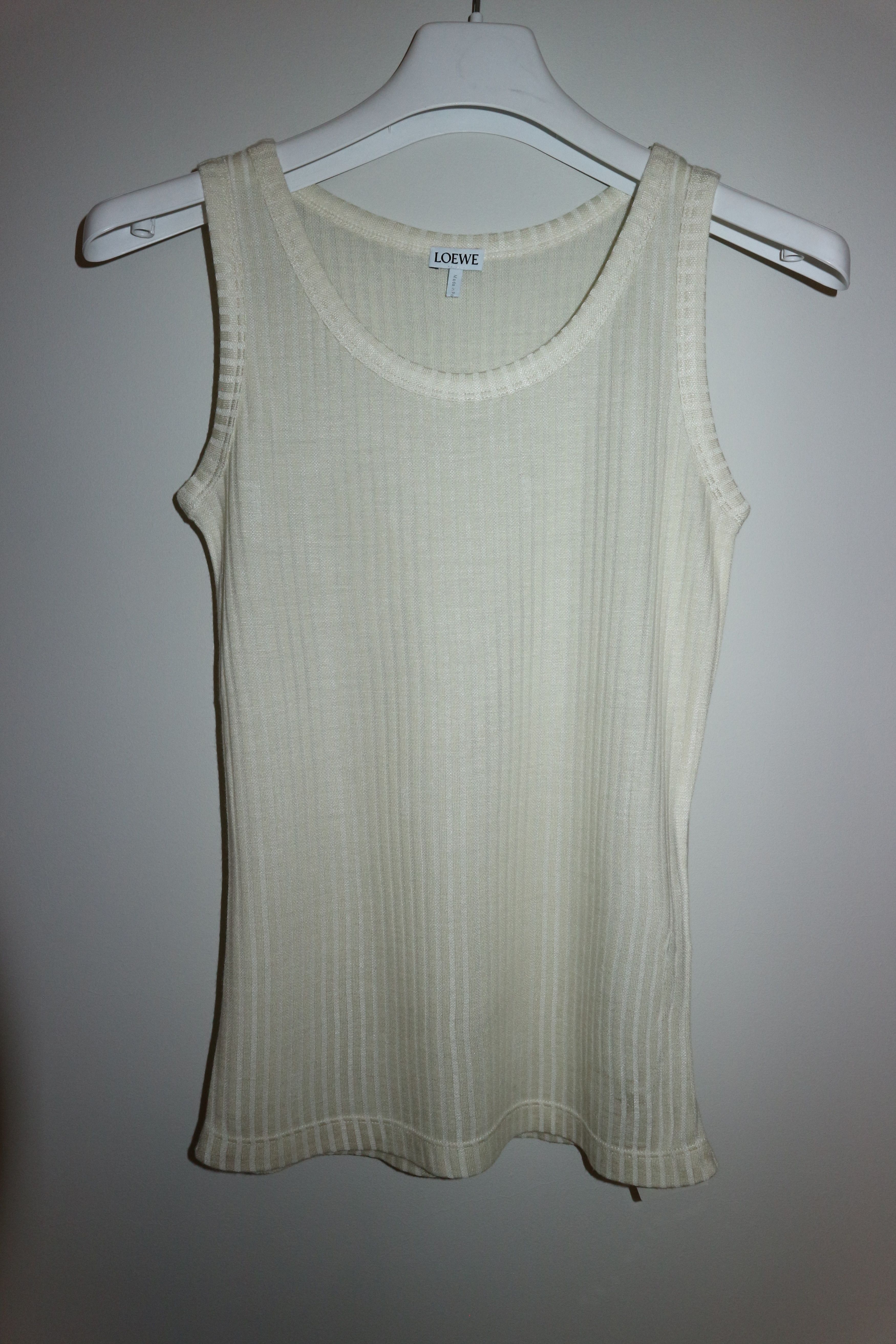Silk and cotton rib tanktop brand new with tags