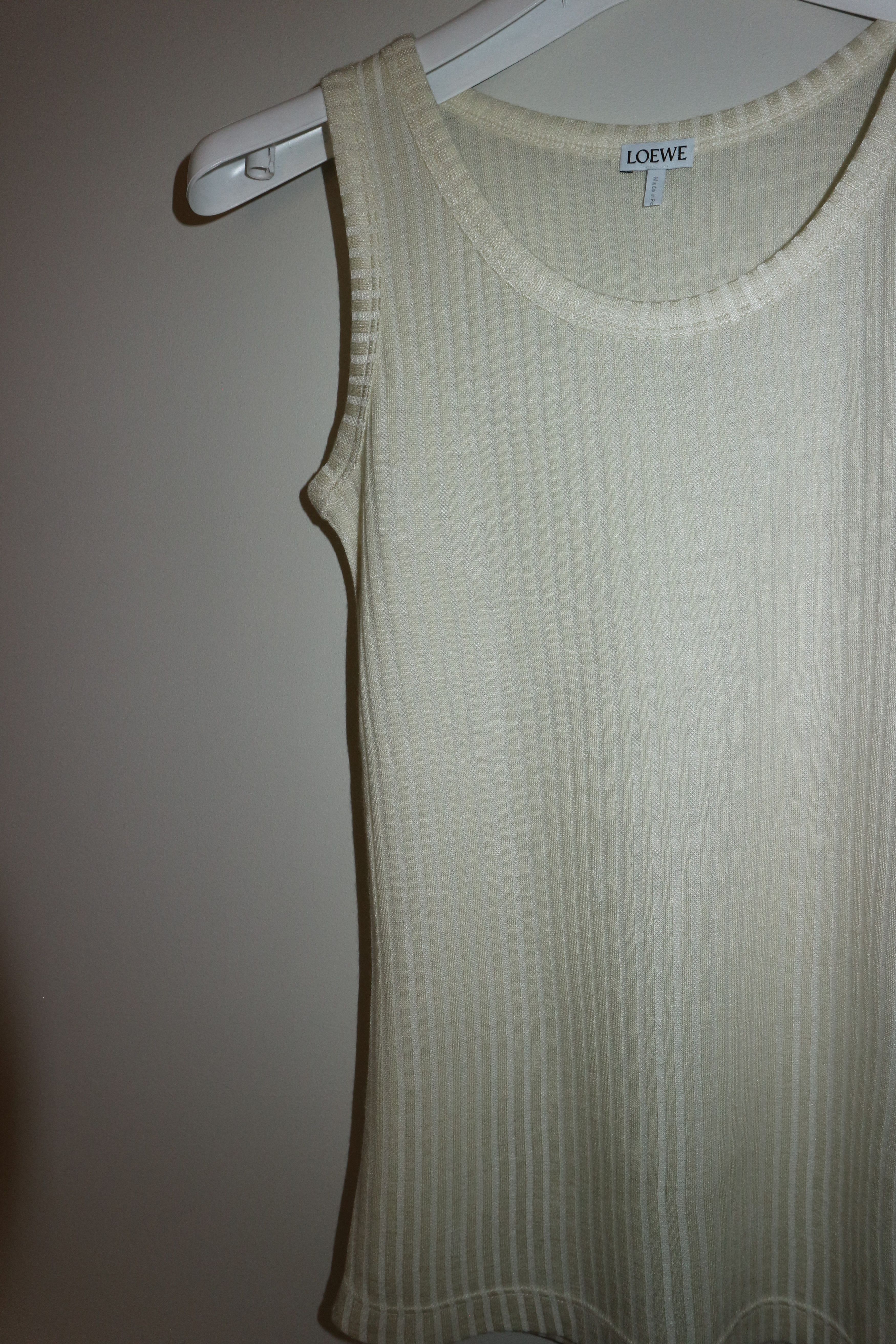 Loewe Silk and cotton rib tanktop brand new with tags Size S / US 4 / IT 40 - 6 Thumbnail