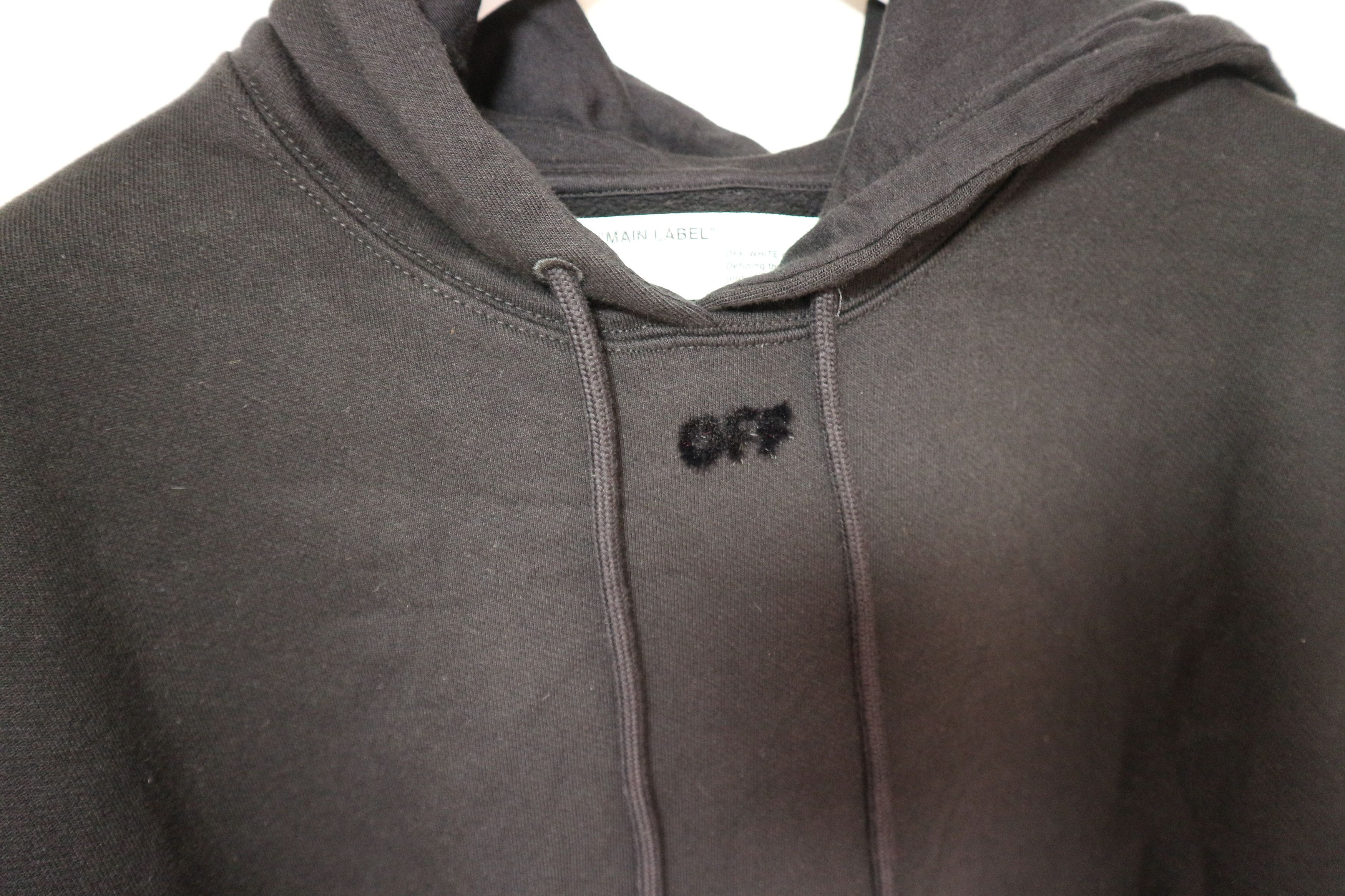 Off-White Women's flock print logo hoodie Size XS / US 0-2 / IT 36-38 - 21 Thumbnail