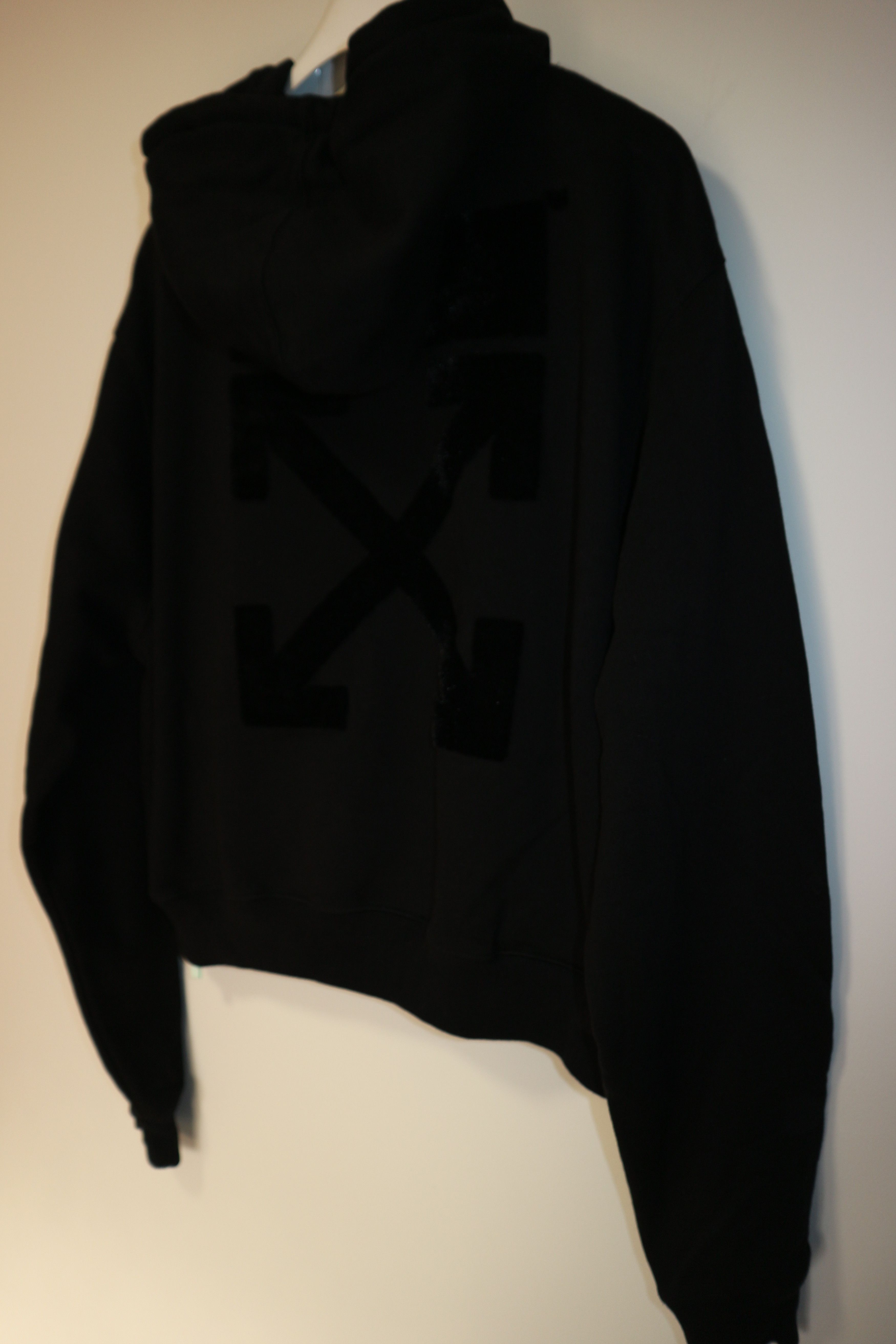 Off-White Women's flock print logo hoodie Size XS / US 0-2 / IT 36-38 - 16 Thumbnail