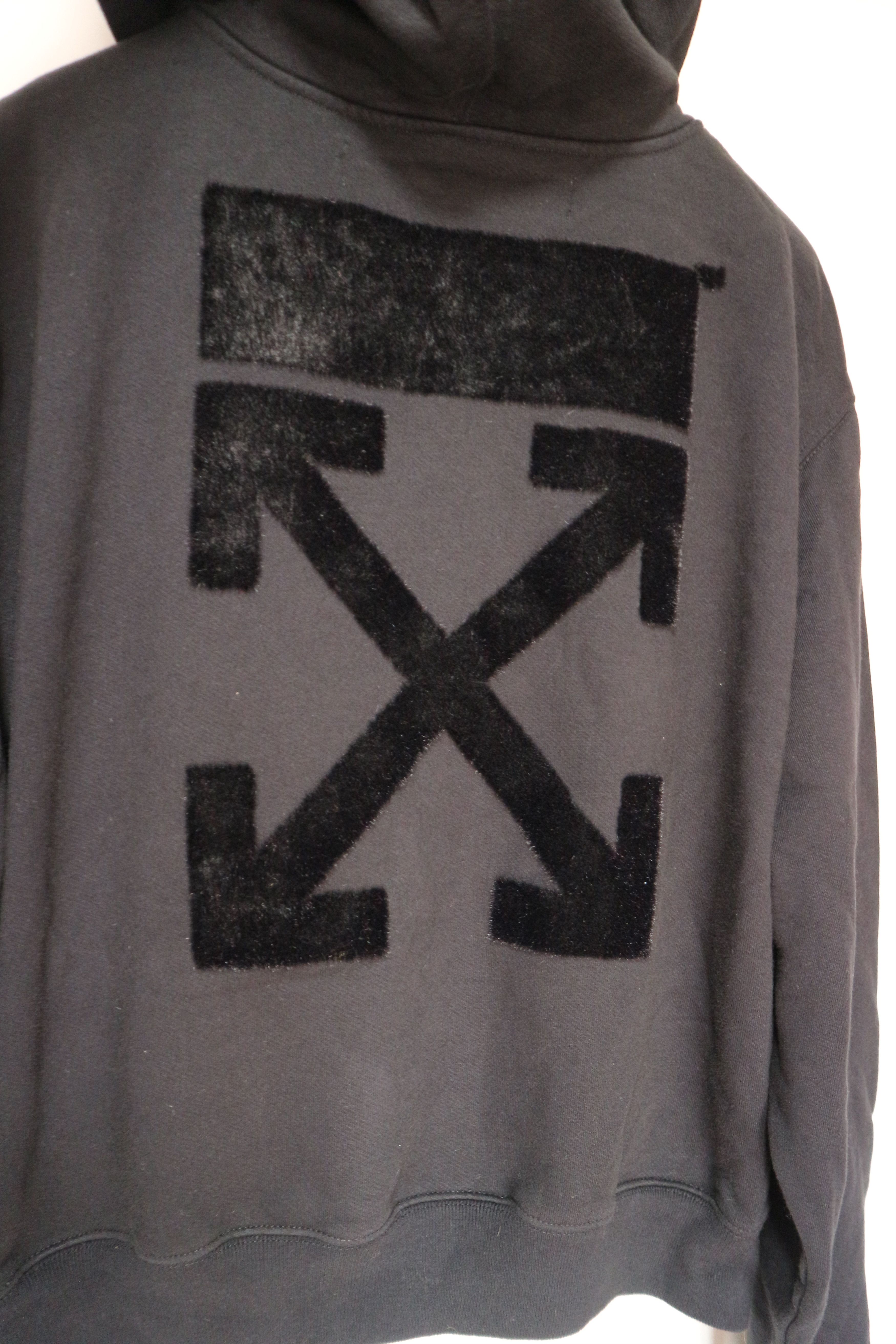 Off-White Women's flock print logo hoodie Size XS / US 0-2 / IT 36-38 - 19 Thumbnail