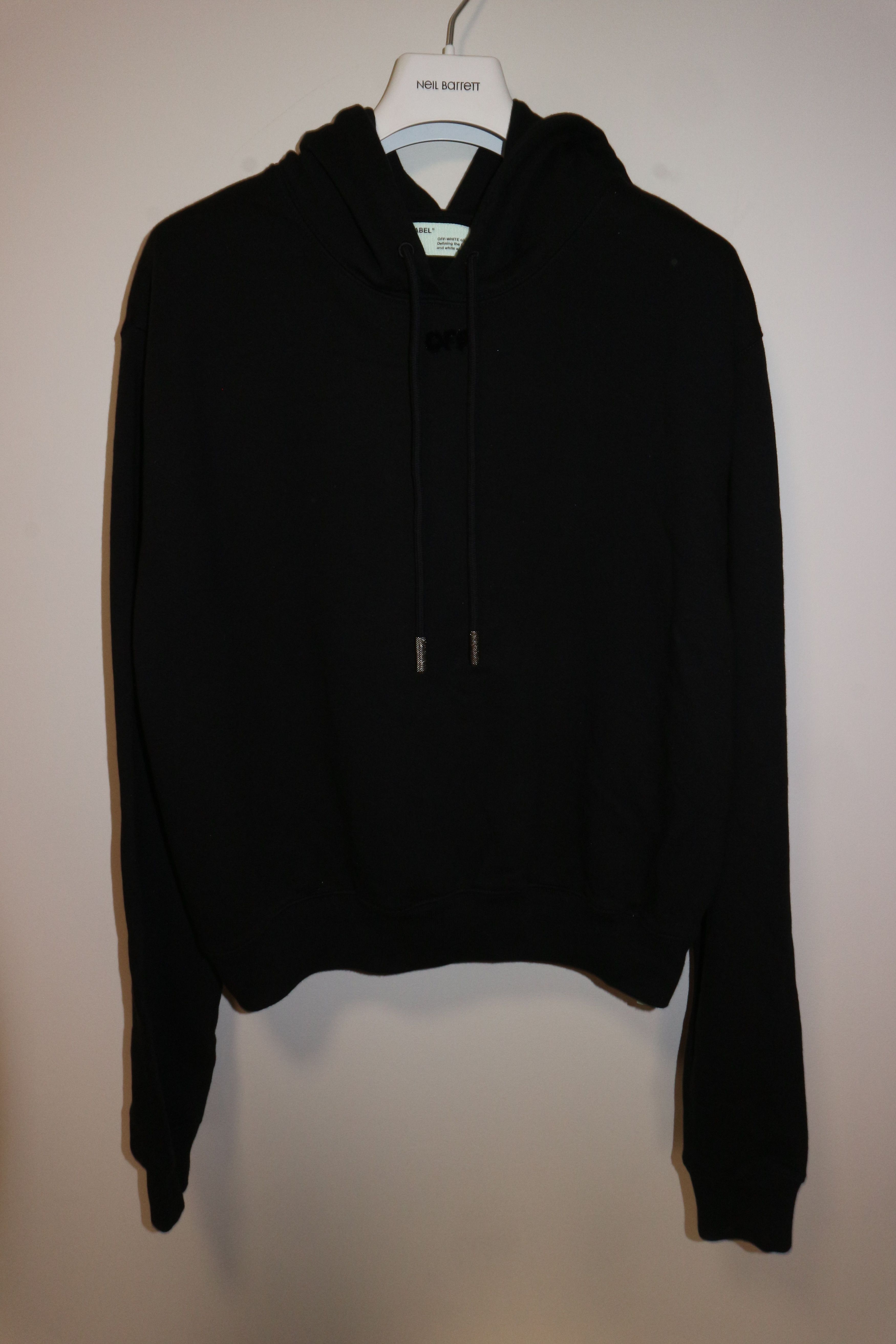 Off-White Women's flock print logo hoodie Size XS / US 0-2 / IT 36-38 - 2 Thumbnail