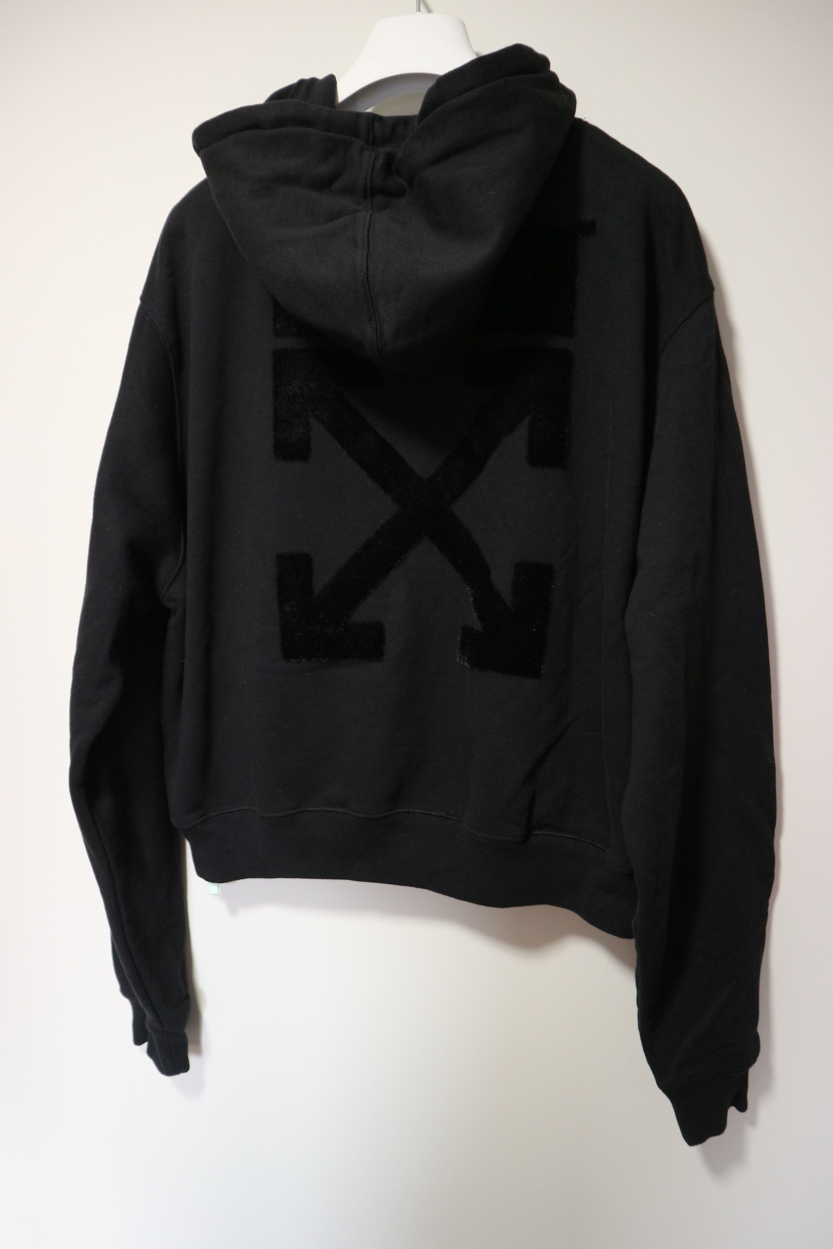 Off-White Women's flock print logo hoodie Size XS / US 0-2 / IT 36-38 - 11 Thumbnail