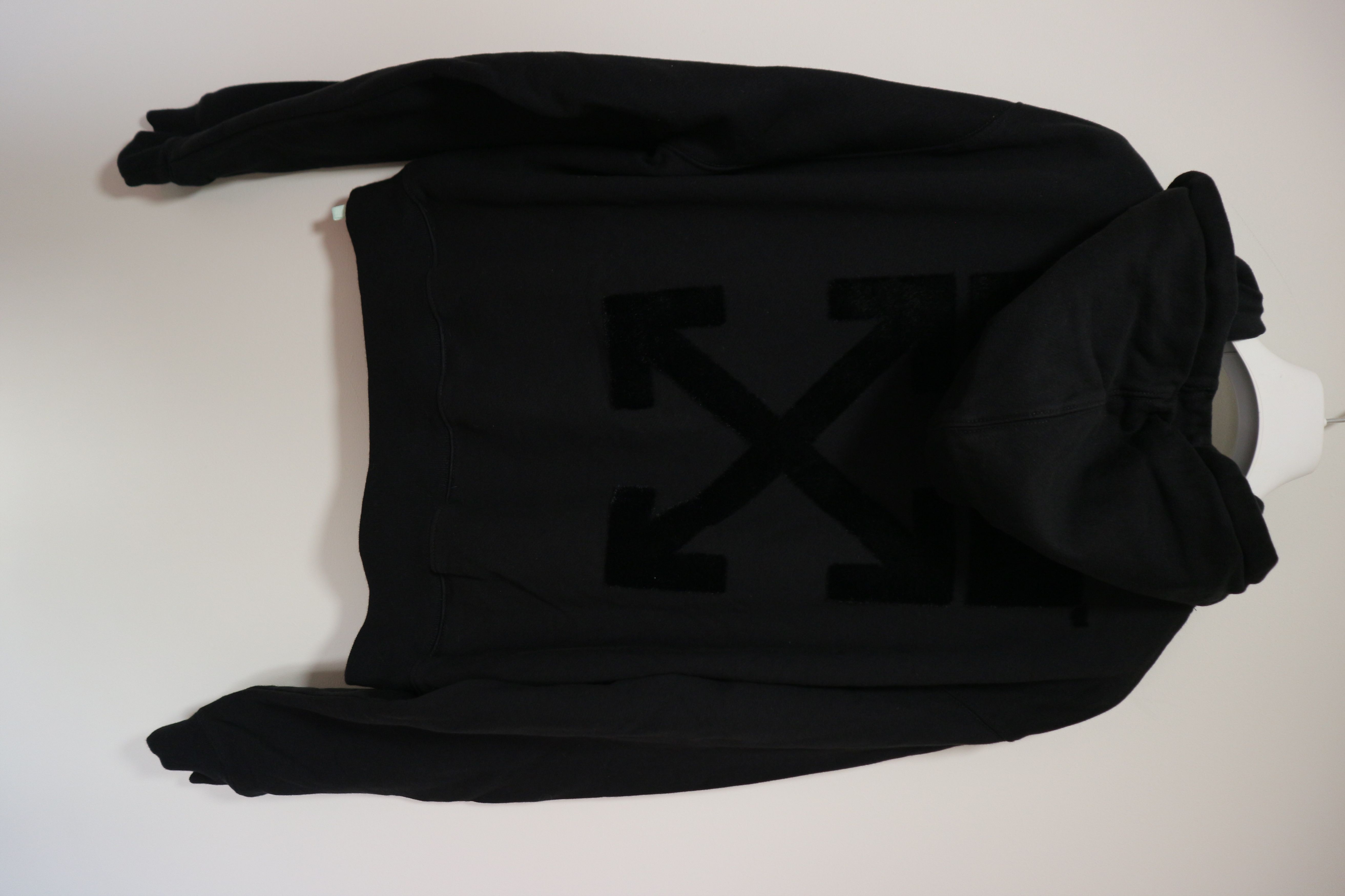 Off-White Women's flock print logo hoodie Size XS / US 0-2 / IT 36-38 - 13 Thumbnail