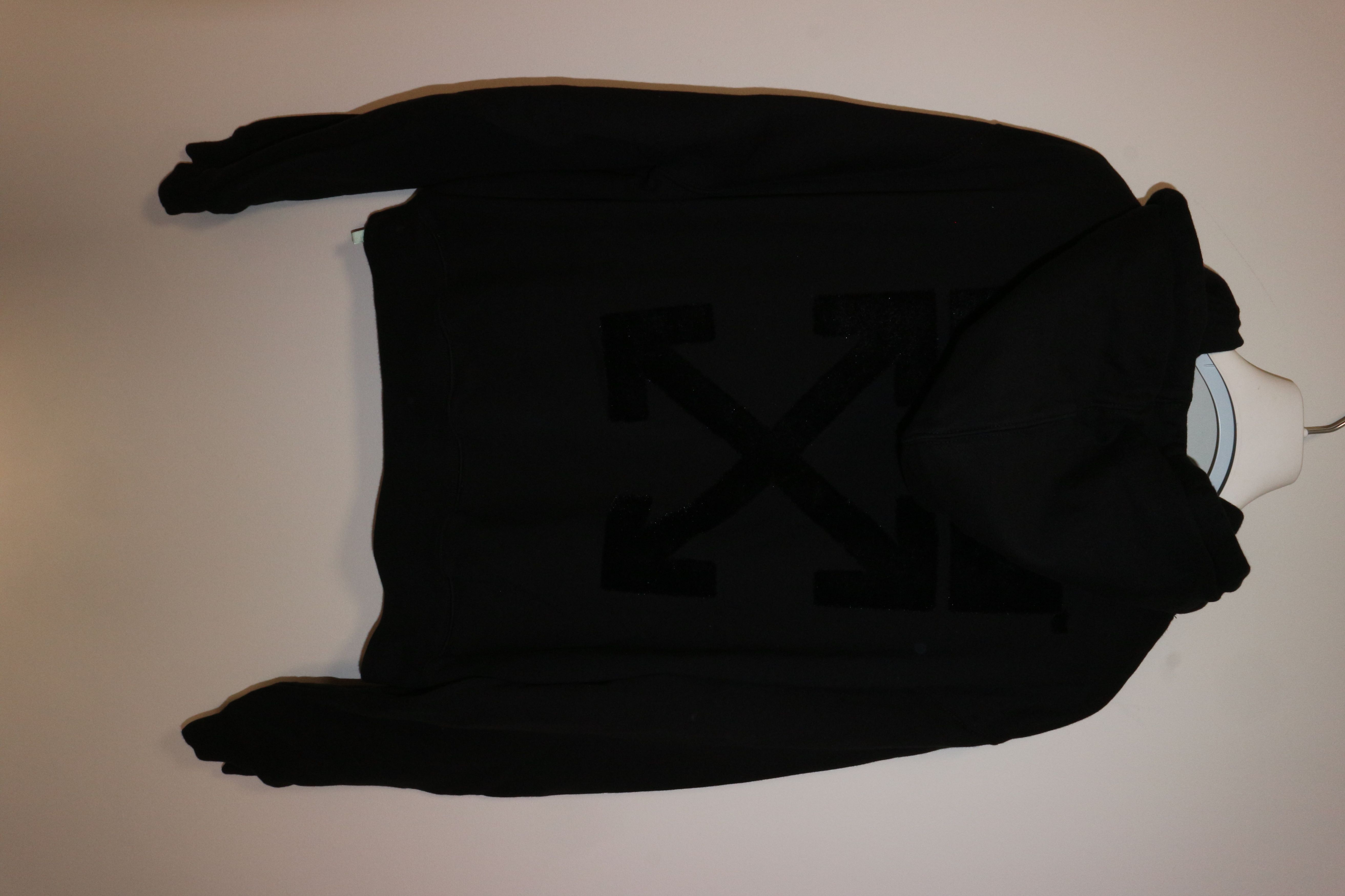 Off-White Women's flock print logo hoodie Size XS / US 0-2 / IT 36-38 - 8 Thumbnail