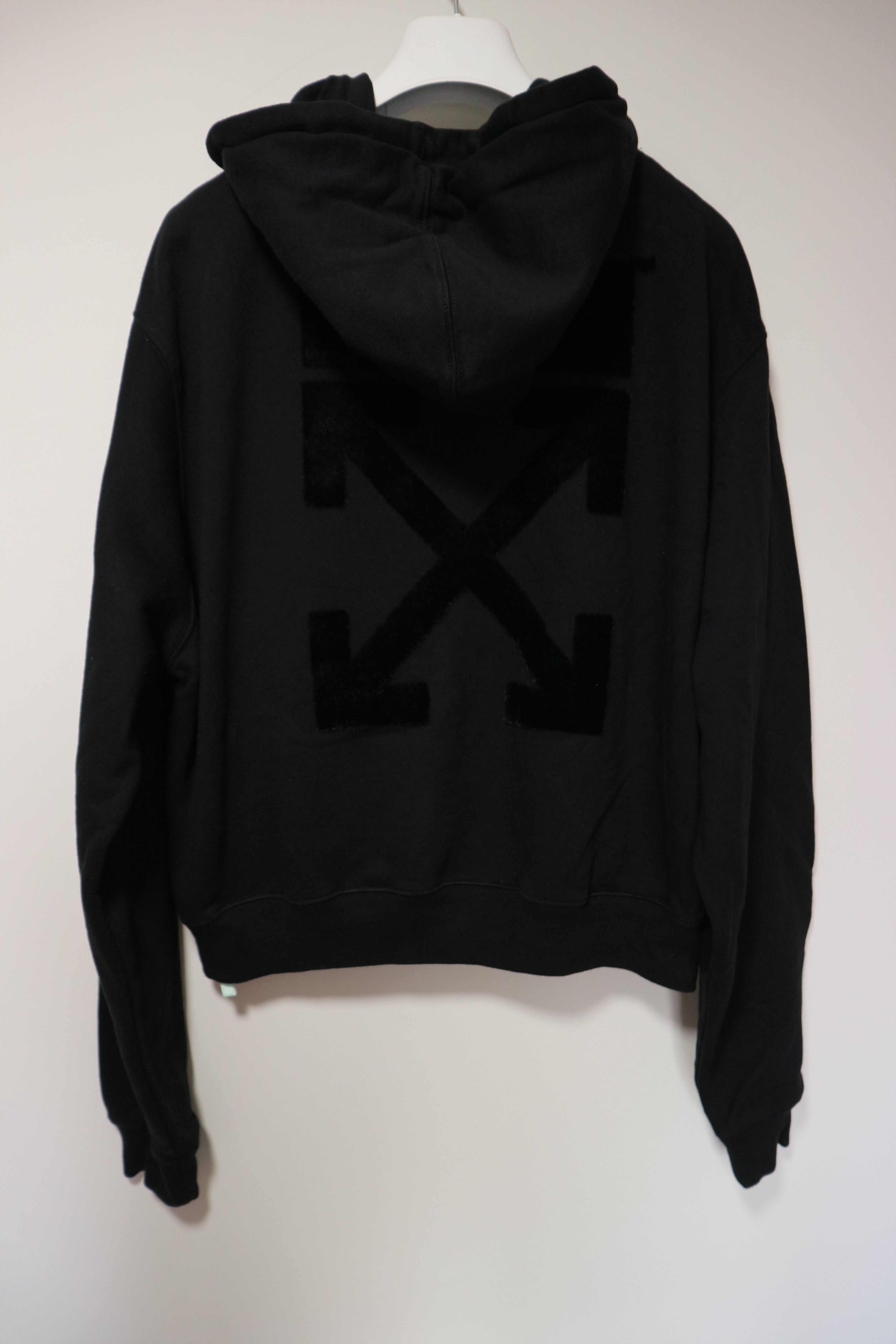 Off-White Women's flock print logo hoodie Size XS / US 0-2 / IT 36-38 - 12 Thumbnail