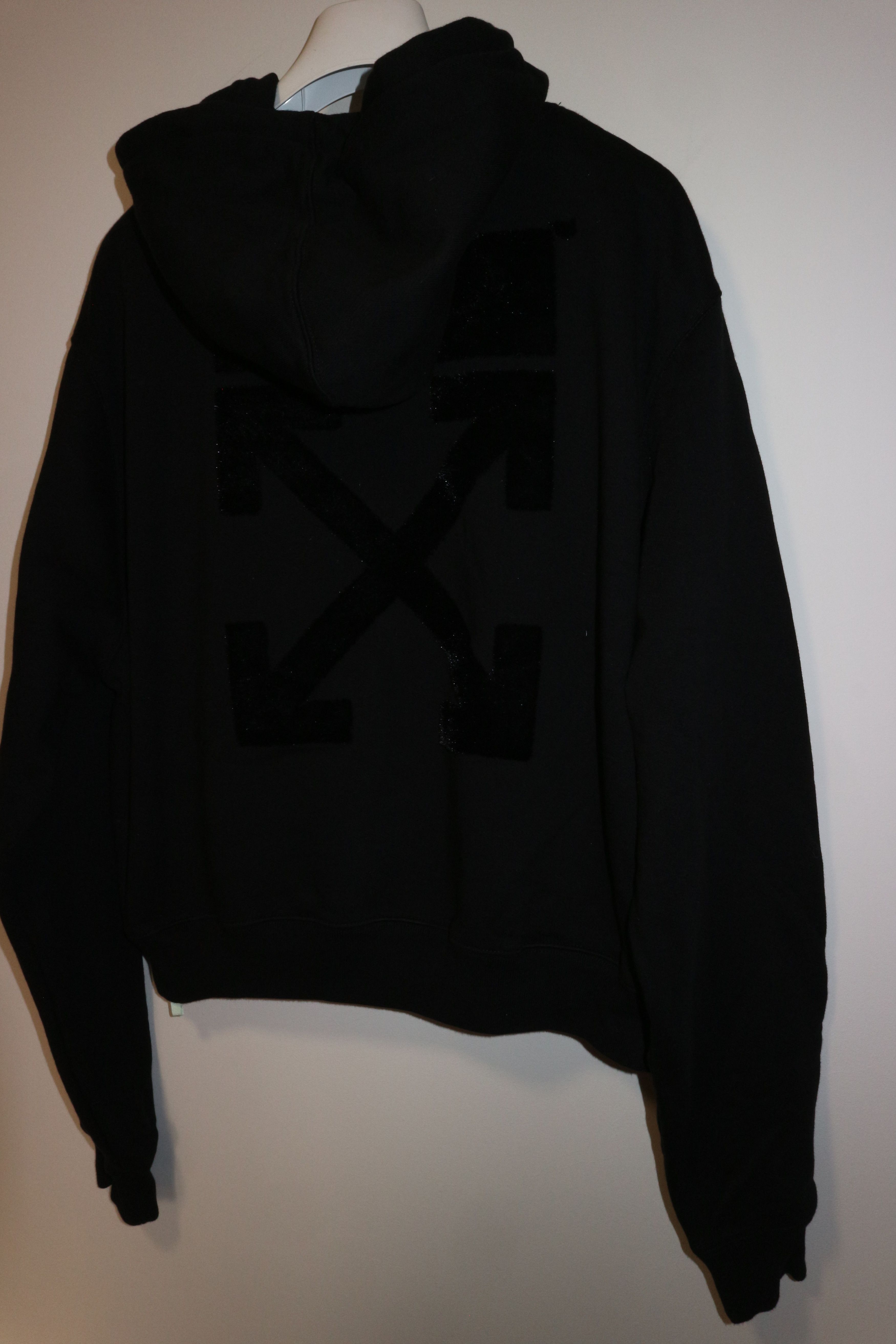 Off-White Women's flock print logo hoodie Size XS / US 0-2 / IT 36-38 - 10 Thumbnail