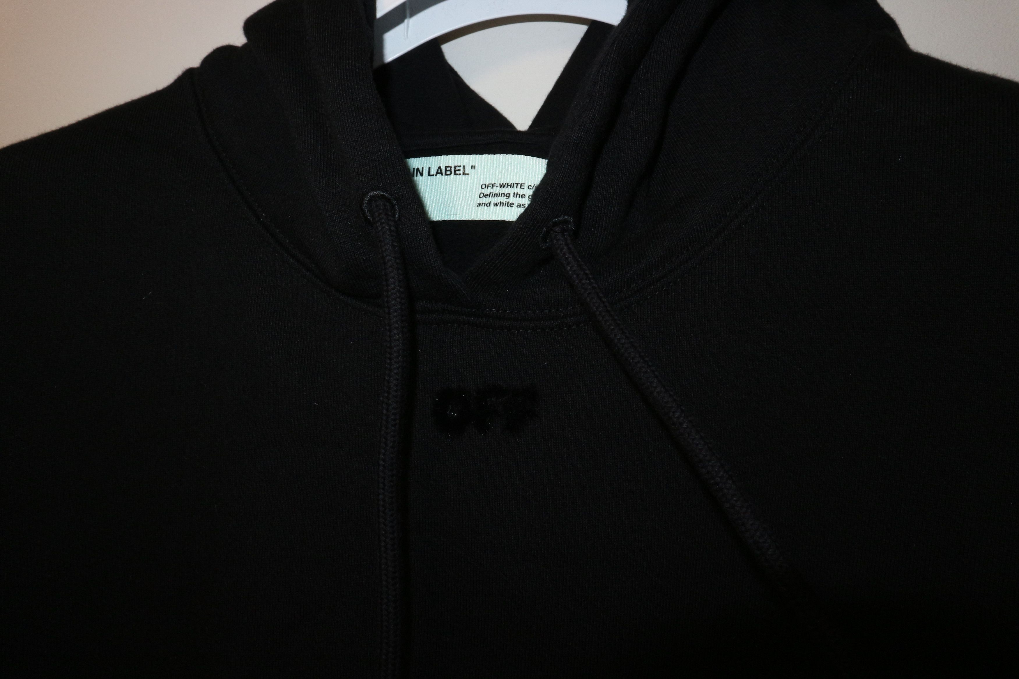 Off-White Women's flock print logo hoodie Size XS / US 0-2 / IT 36-38 - 4 Thumbnail