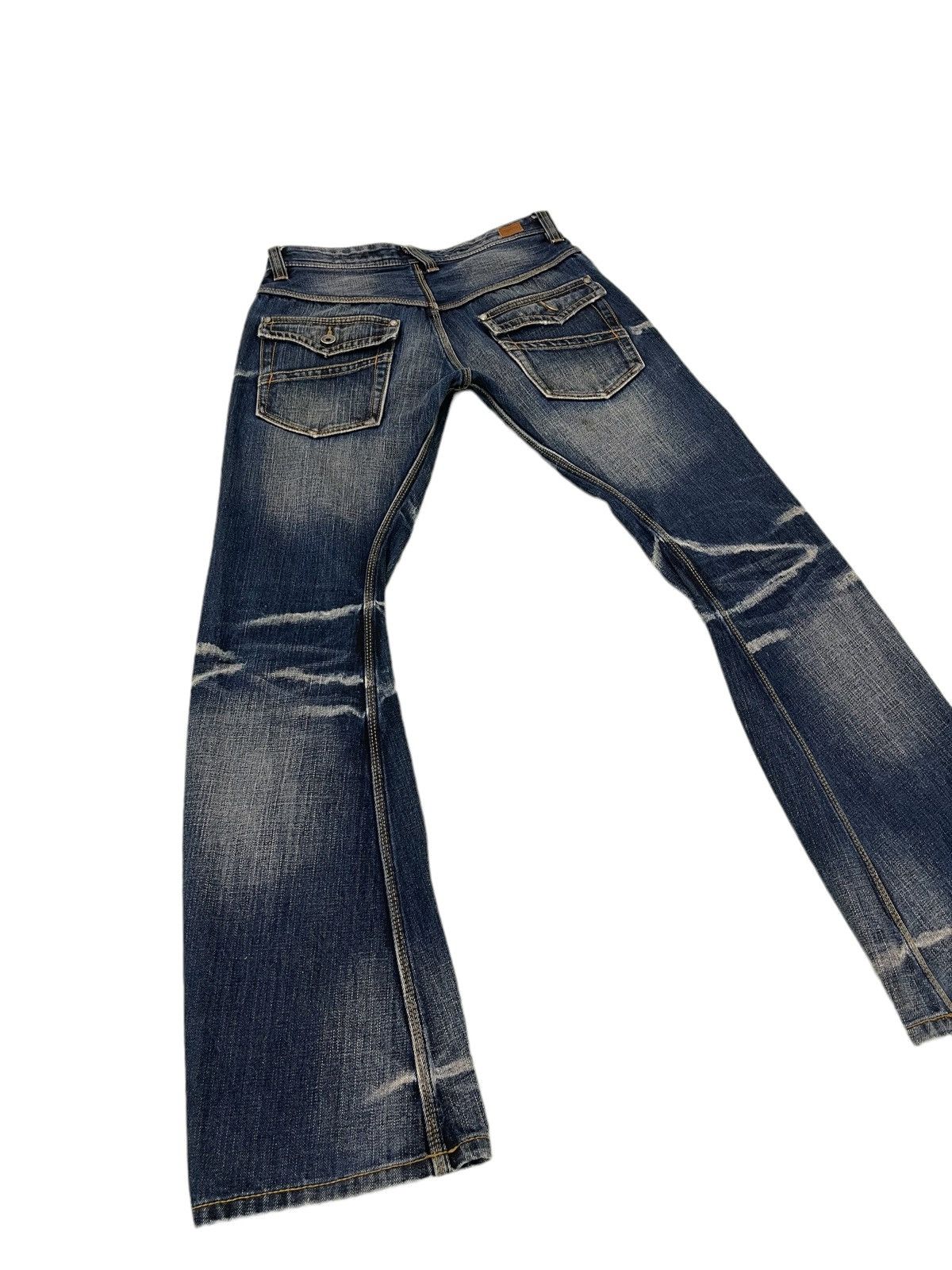 HIDEAWAYS Flare Jeans Nicole Denim Acid Wash Curve Leg Boot Cut 1🟦3 Size US 29 - 12 Thumbnail