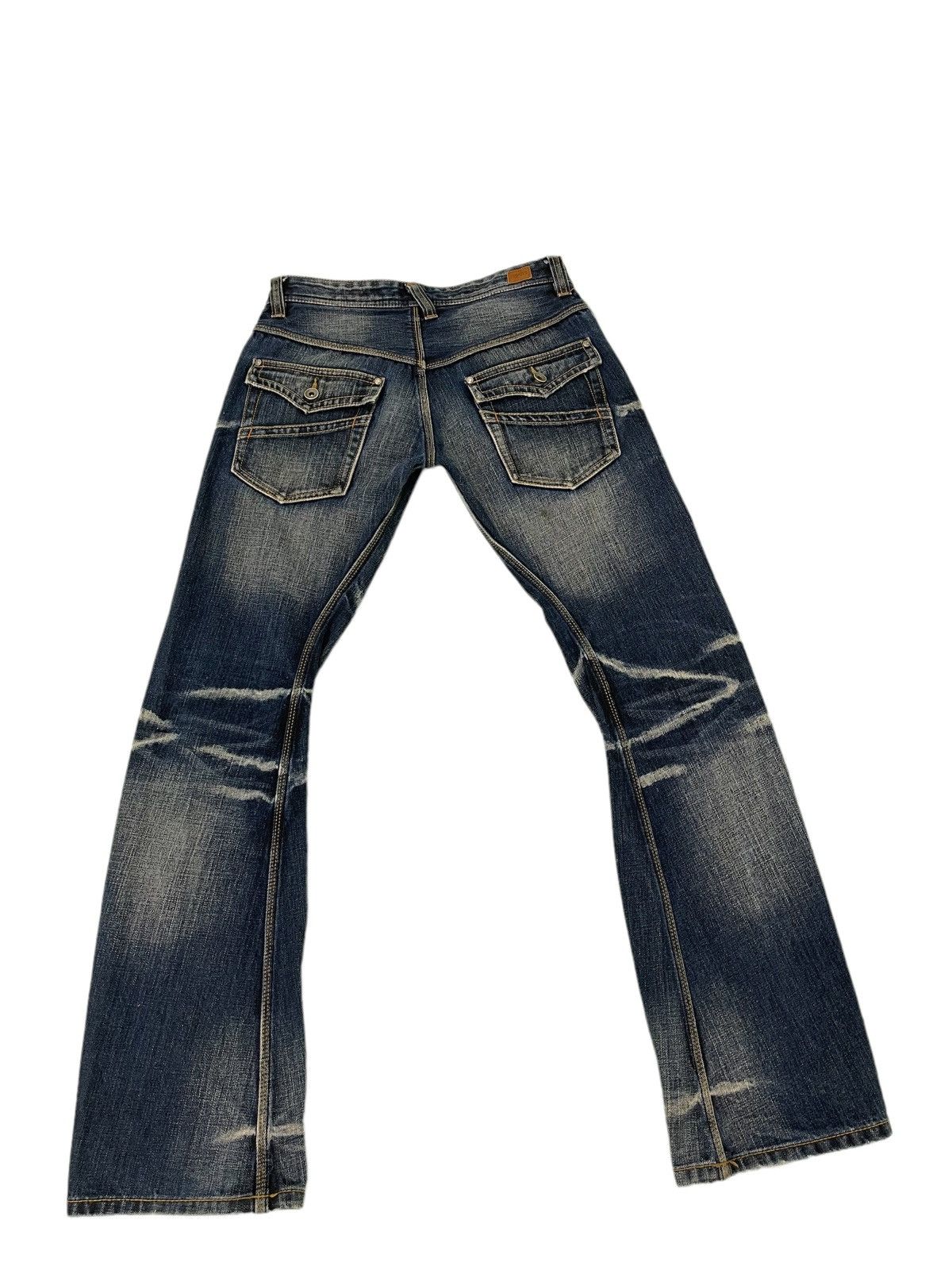 HIDEAWAYS Flare Jeans Nicole Denim Acid Wash Curve Leg Boot Cut 1🟦3 Size US 29 - 11 Thumbnail
