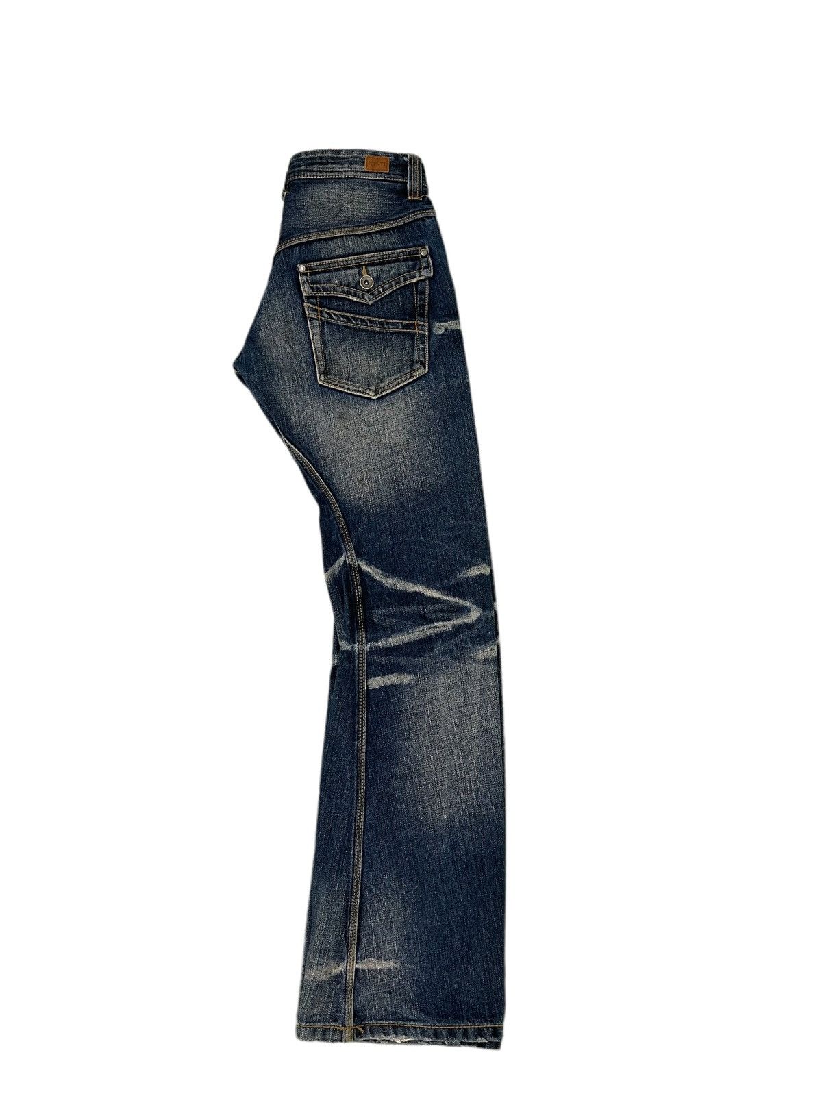 HIDEAWAYS Flare Jeans Nicole Denim Acid Wash Curve Leg Boot Cut 1🟦3 Size US 29 - 23 Thumbnail