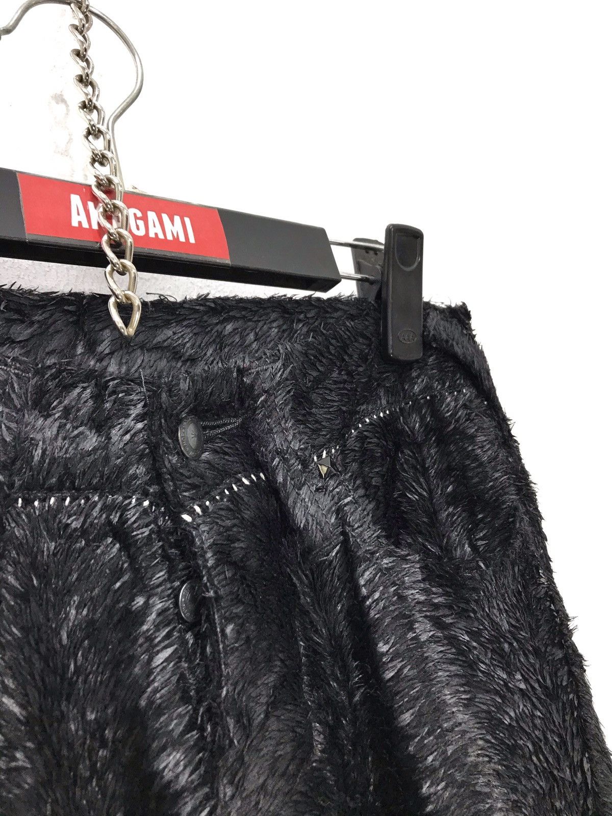 FranCisT MOR.K.S 🕊Rayon Feathers Style Cargo Cropped Horse Leather Flap 3🟦2 Size US 28 / EU 44 - 4 Thumbnail