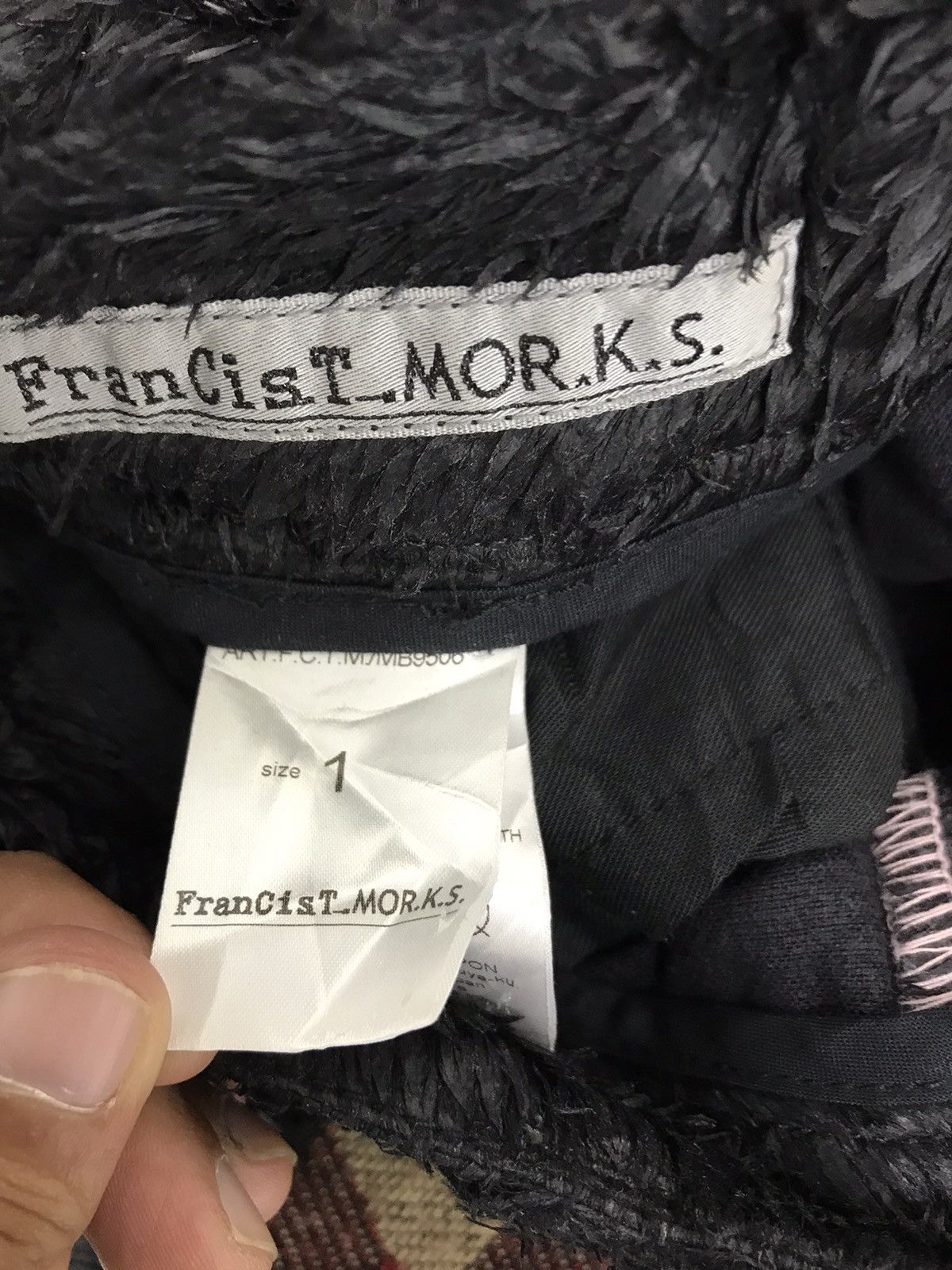 FranCisT MOR.K.S 🕊Rayon Feathers Style Cargo Cropped Horse Leather Flap 3🟦2 Size US 28 / EU 44 - 7 Thumbnail