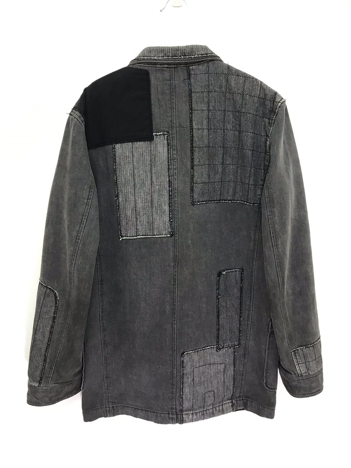 Japanese Brand Neighborhood 2002 Patchwork Gray Denim Workwear Jacket 4🟩7 Size US M / EU 48-50 / 2 - 6 Thumbnail