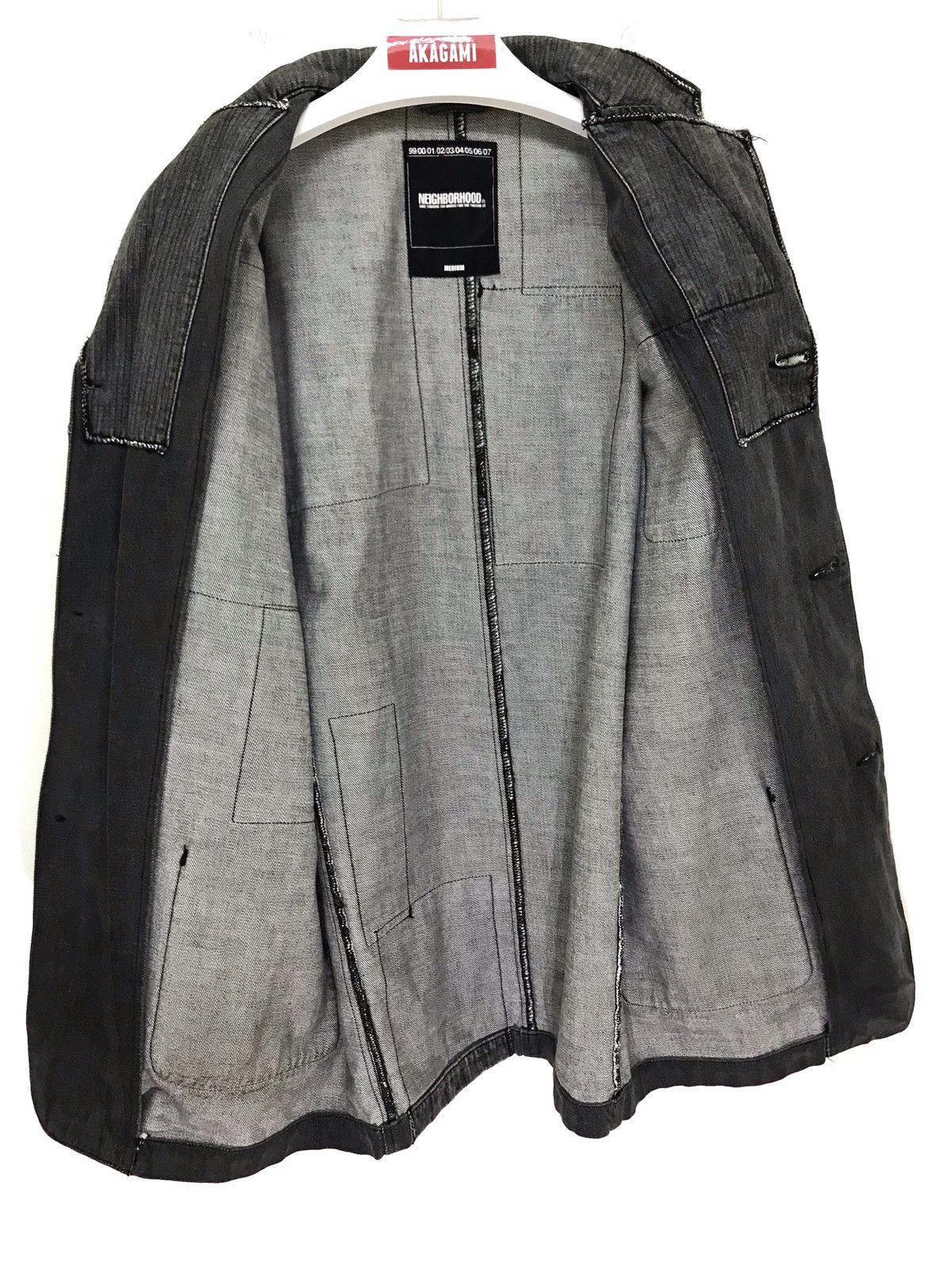 Japanese Brand Neighborhood 2002 Patchwork Gray Denim Workwear Jacket 4🟩7 Size US M / EU 48-50 / 2 - 7 Thumbnail