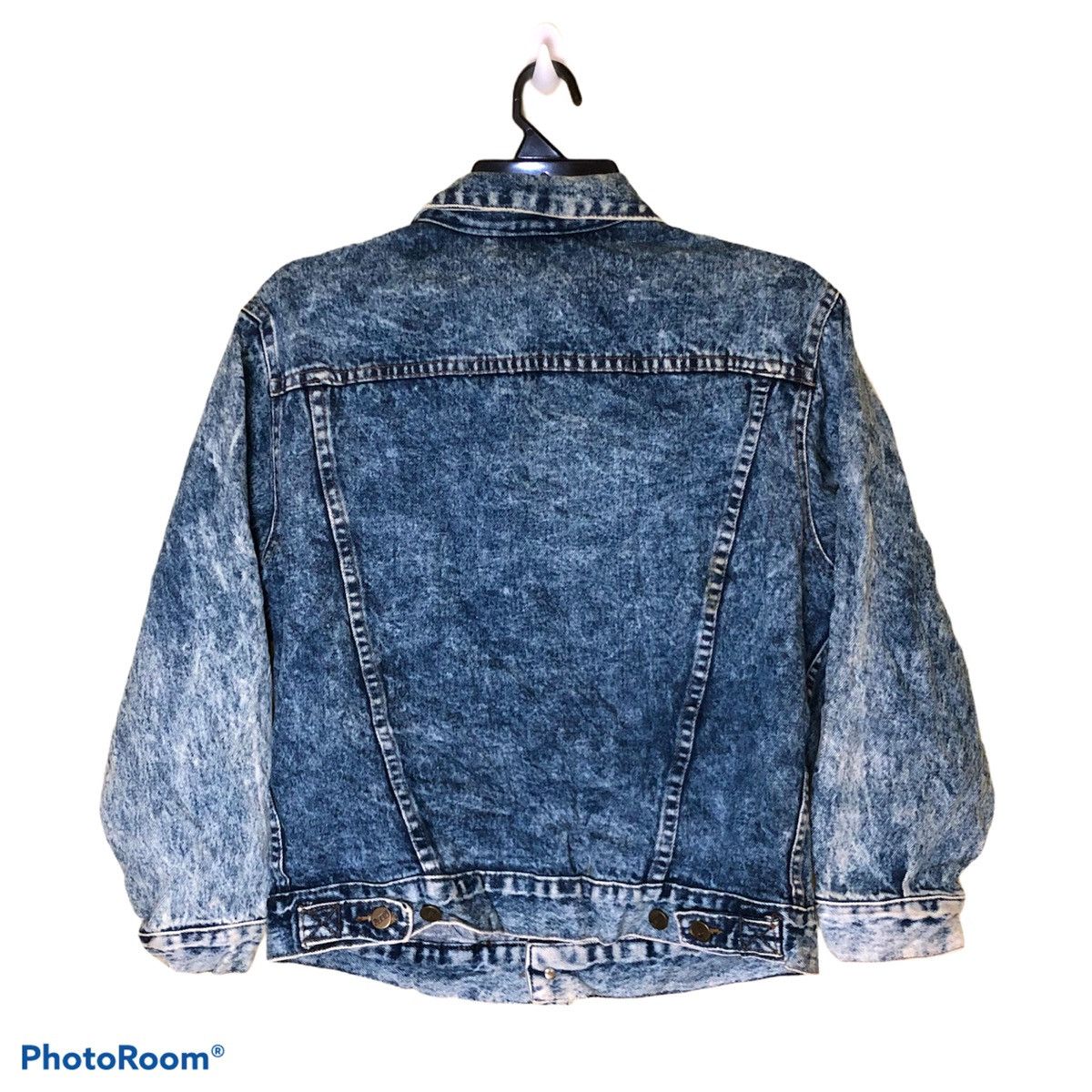 First MFG Co. FIRST denim jacket trucker/biker acid wash made in USA Size US L / EU 52-54 / 3 - 2 Thumbnail