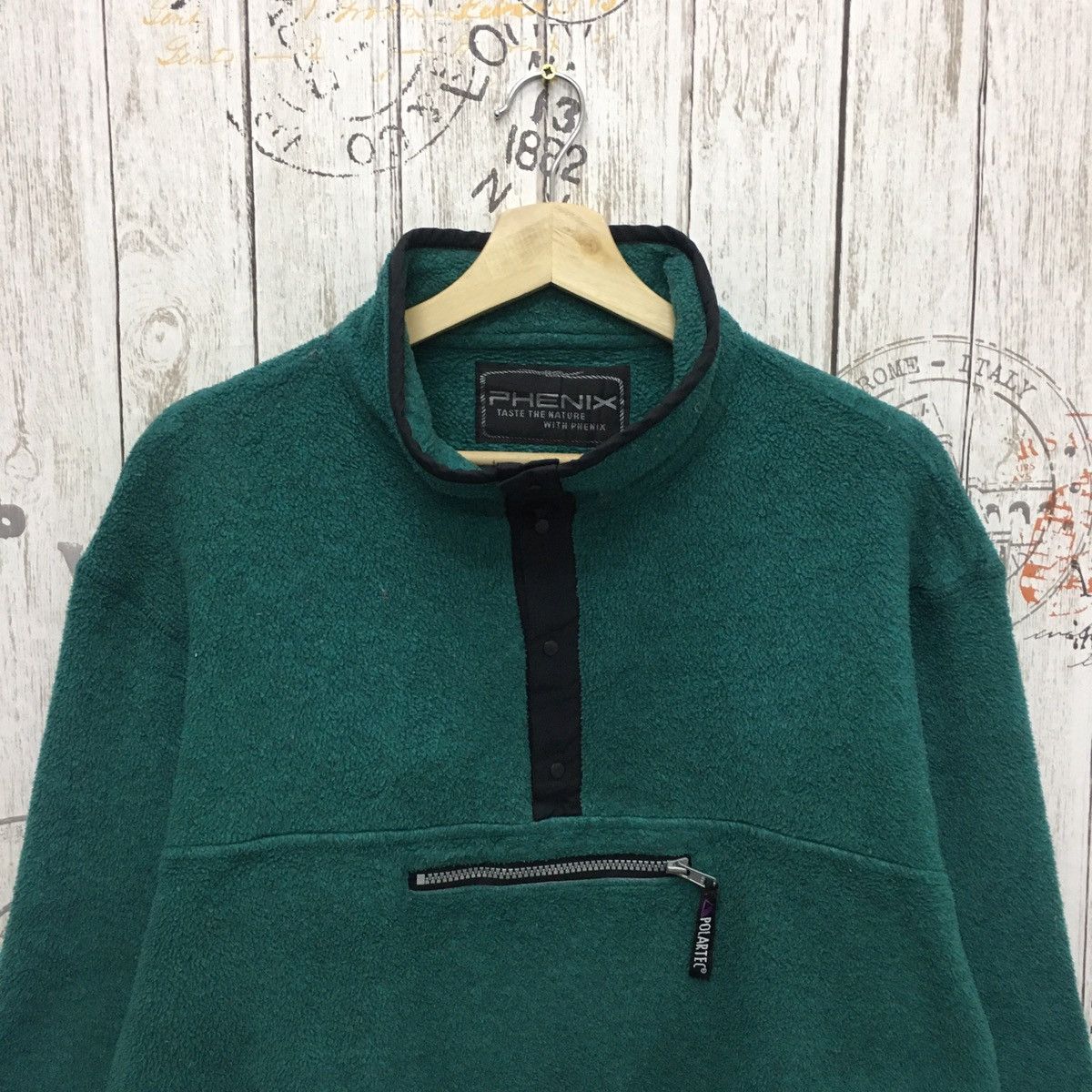 Japanese Brand × Polartec × Vintage Rare Vintage Phenix Polartec Half Snap Bottom Fleece Size US L / EU 52-54 / 3 - 3 Thumbnail