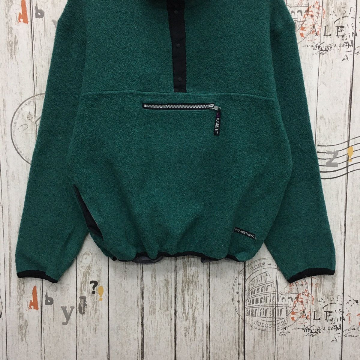 Japanese Brand × Polartec × Vintage Rare Vintage Phenix Polartec Half Snap Bottom Fleece Size US L / EU 52-54 / 3 - 4 Thumbnail