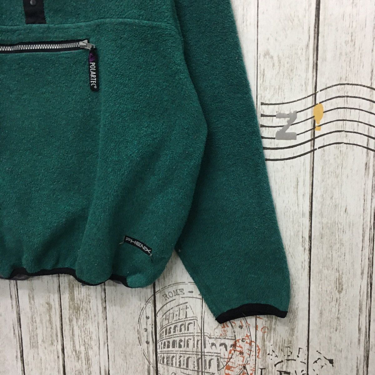 Japanese Brand × Polartec × Vintage Rare Vintage Phenix Polartec Half Snap Bottom Fleece Size US L / EU 52-54 / 3 - 5 Thumbnail
