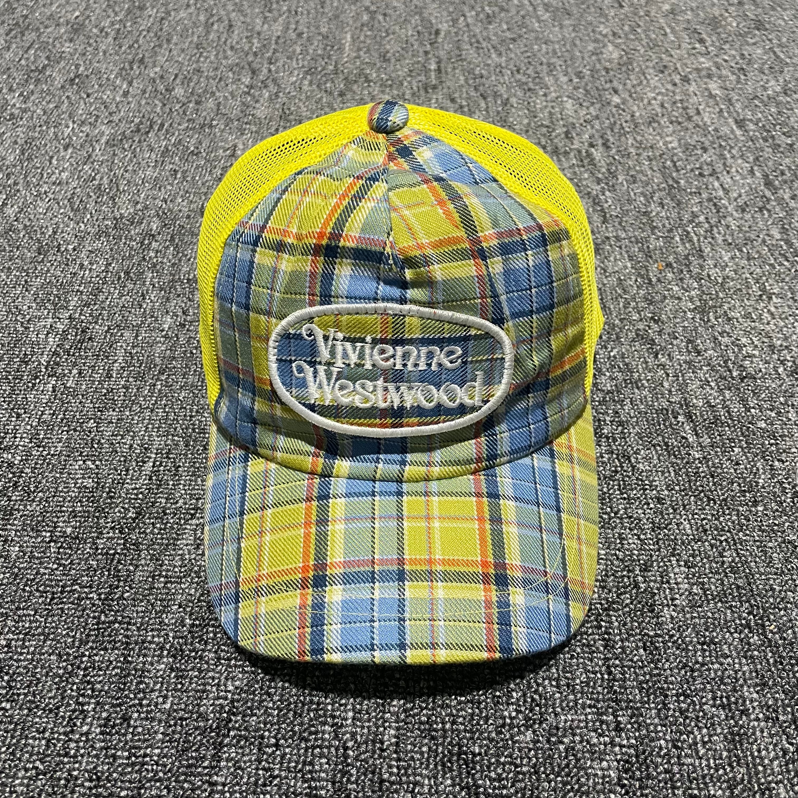Pre-owned Vivienne Westwood Trucker Hats In Yellow