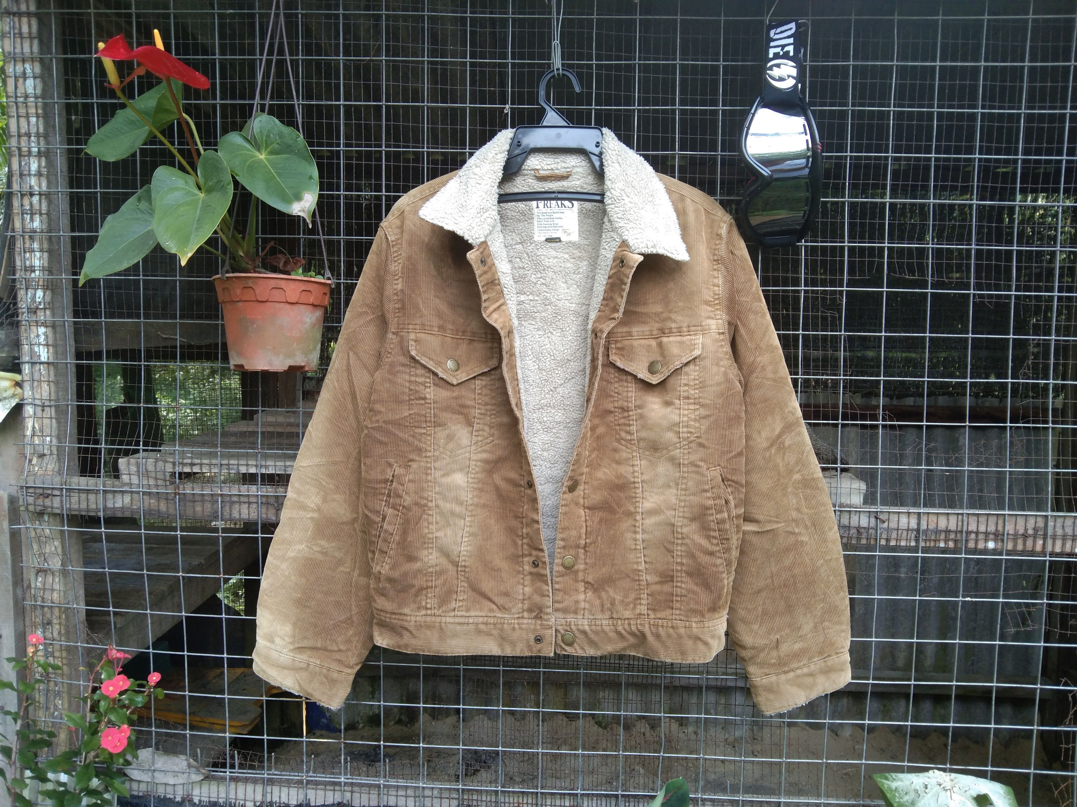 Japanese Brand FREAKS COLDUROY SHERPA JACKET@TRUCKER JACKET Size US M / EU 48-50 / 2 - 8 Thumbnail