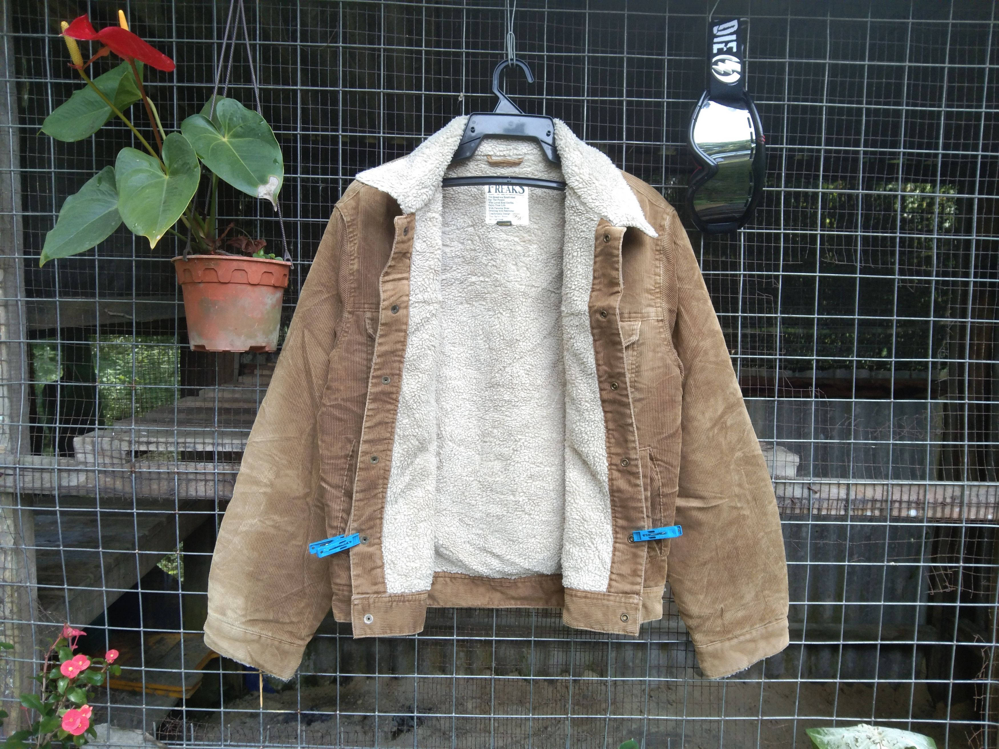 Japanese Brand FREAKS COLDUROY SHERPA JACKET@TRUCKER JACKET Size US M / EU 48-50 / 2 - 3 Thumbnail