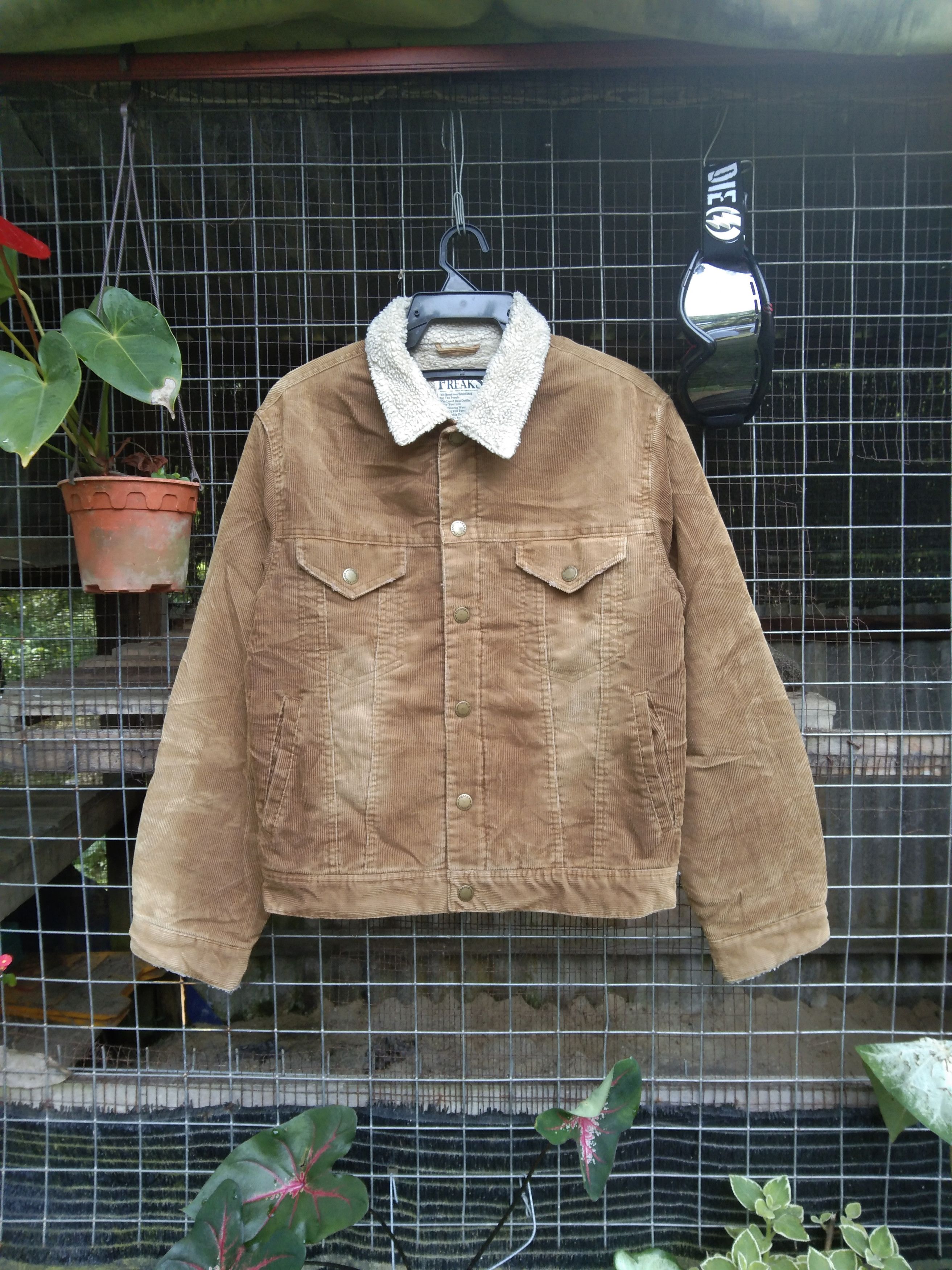 Japanese Brand FREAKS COLDUROY SHERPA JACKET@TRUCKER JACKET Size US M / EU 48-50 / 2 - 5 Thumbnail