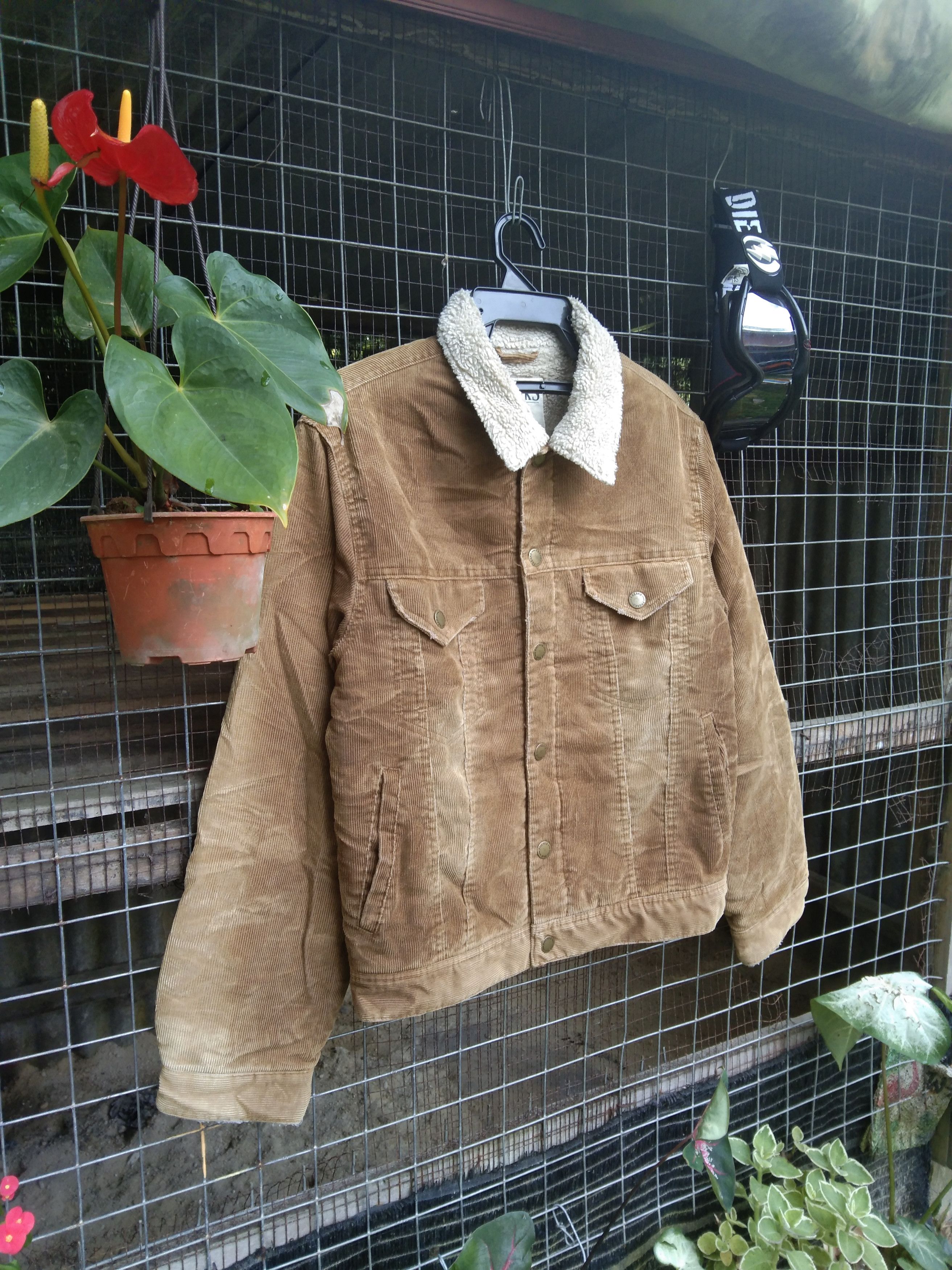 Japanese Brand FREAKS COLDUROY SHERPA JACKET@TRUCKER JACKET Size US M / EU 48-50 / 2 - 6 Thumbnail
